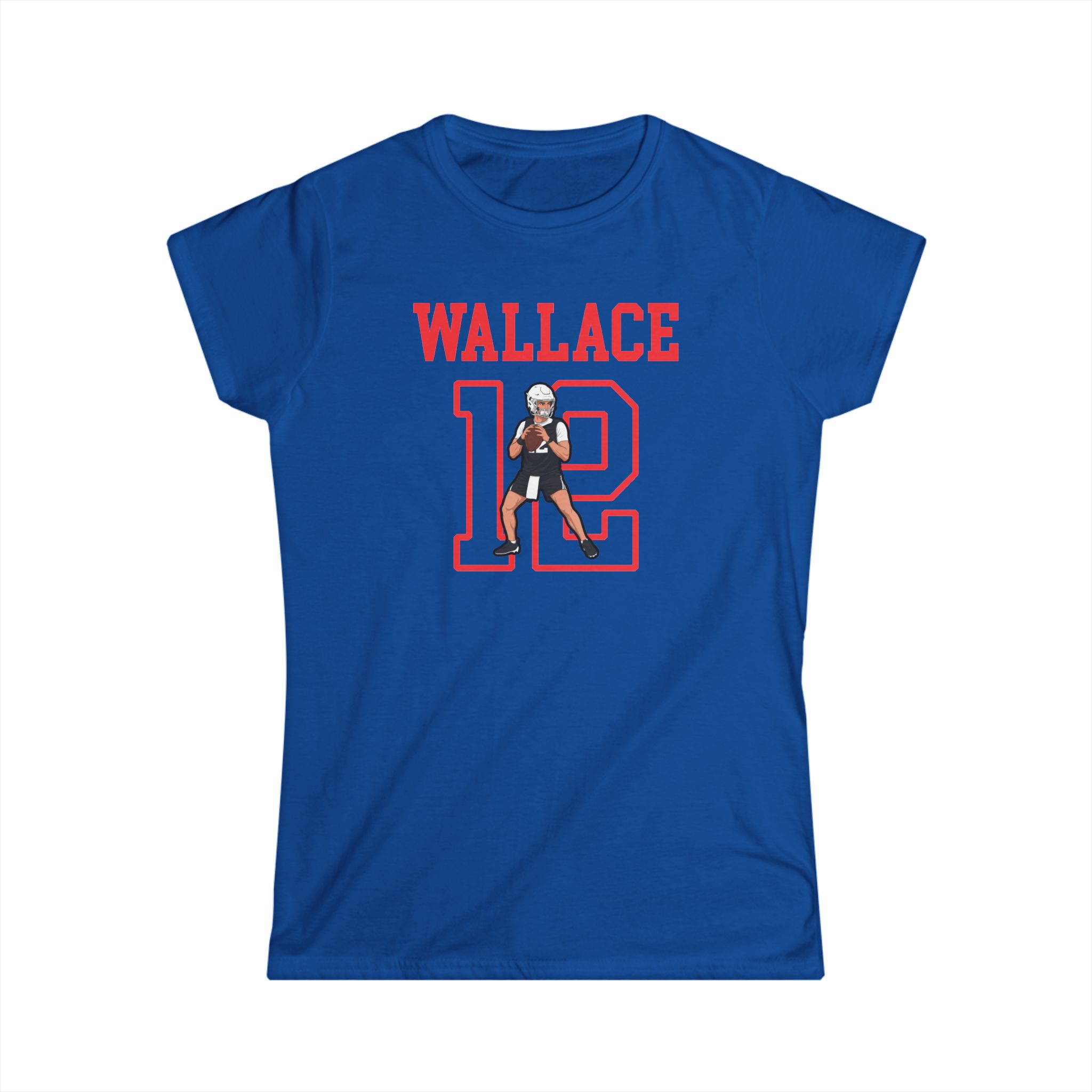 Women's Softstyle Tee — character_shirsey in Royal