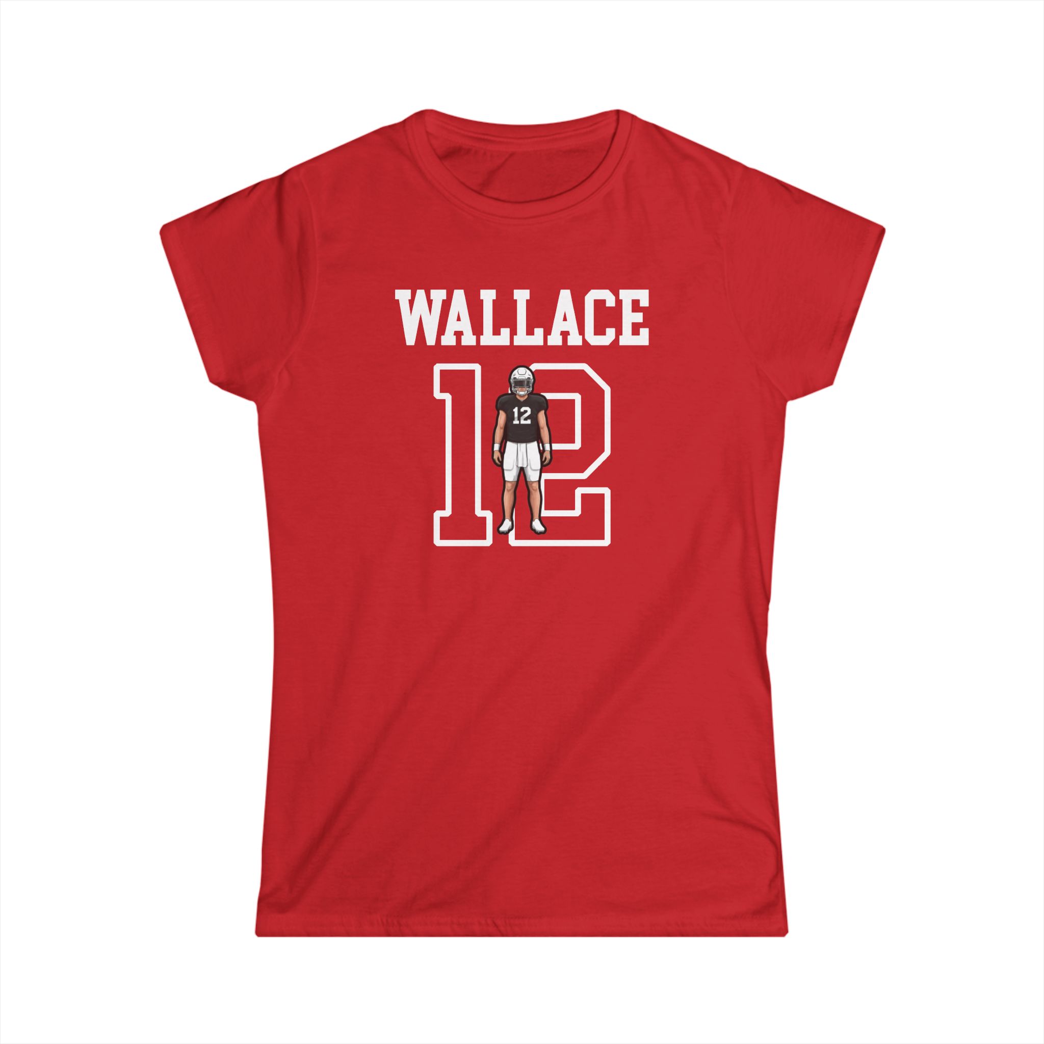 Women's Softstyle Tee — character_shirsey in Red