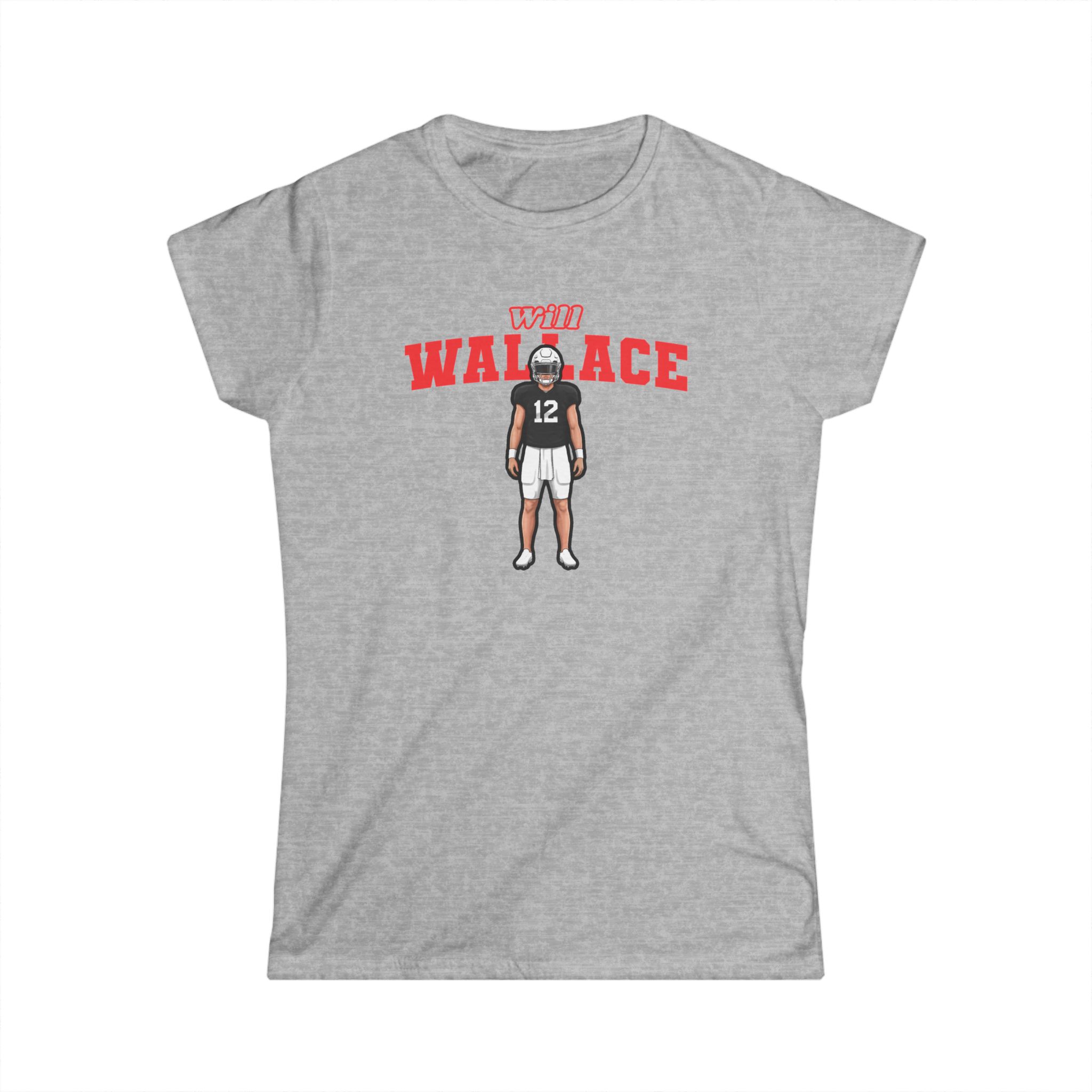 Women's Softstyle Tee — character_name_arch in Grey