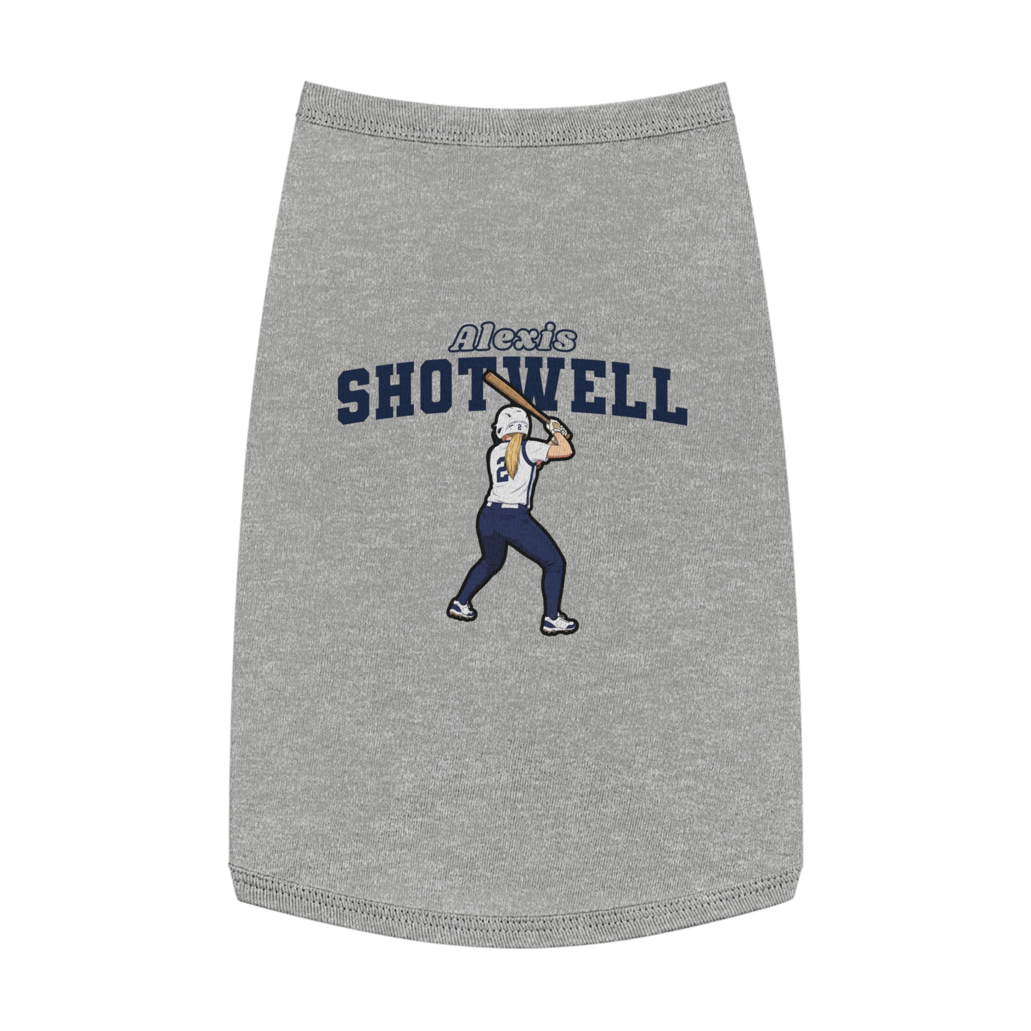 Pet Tank Top — character_name_arch in White