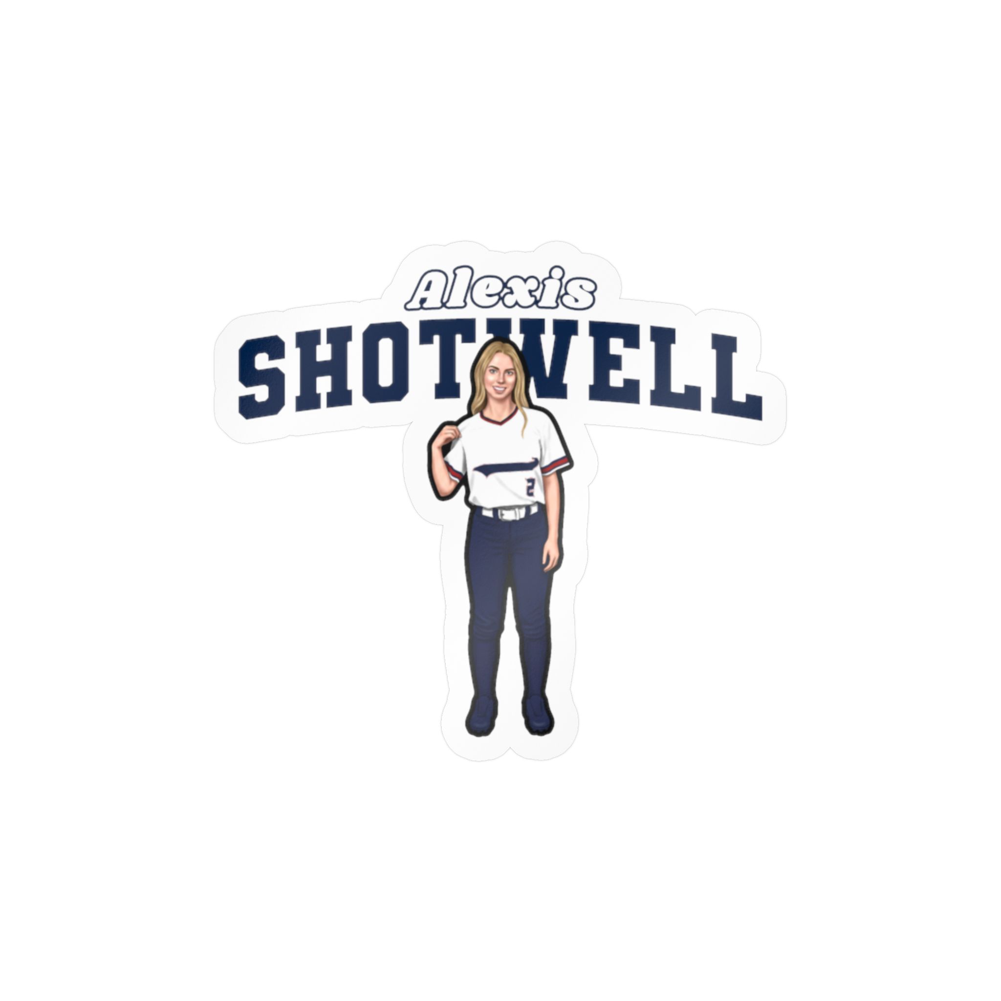 Vinyl Sticker — character_name_arch in Classic