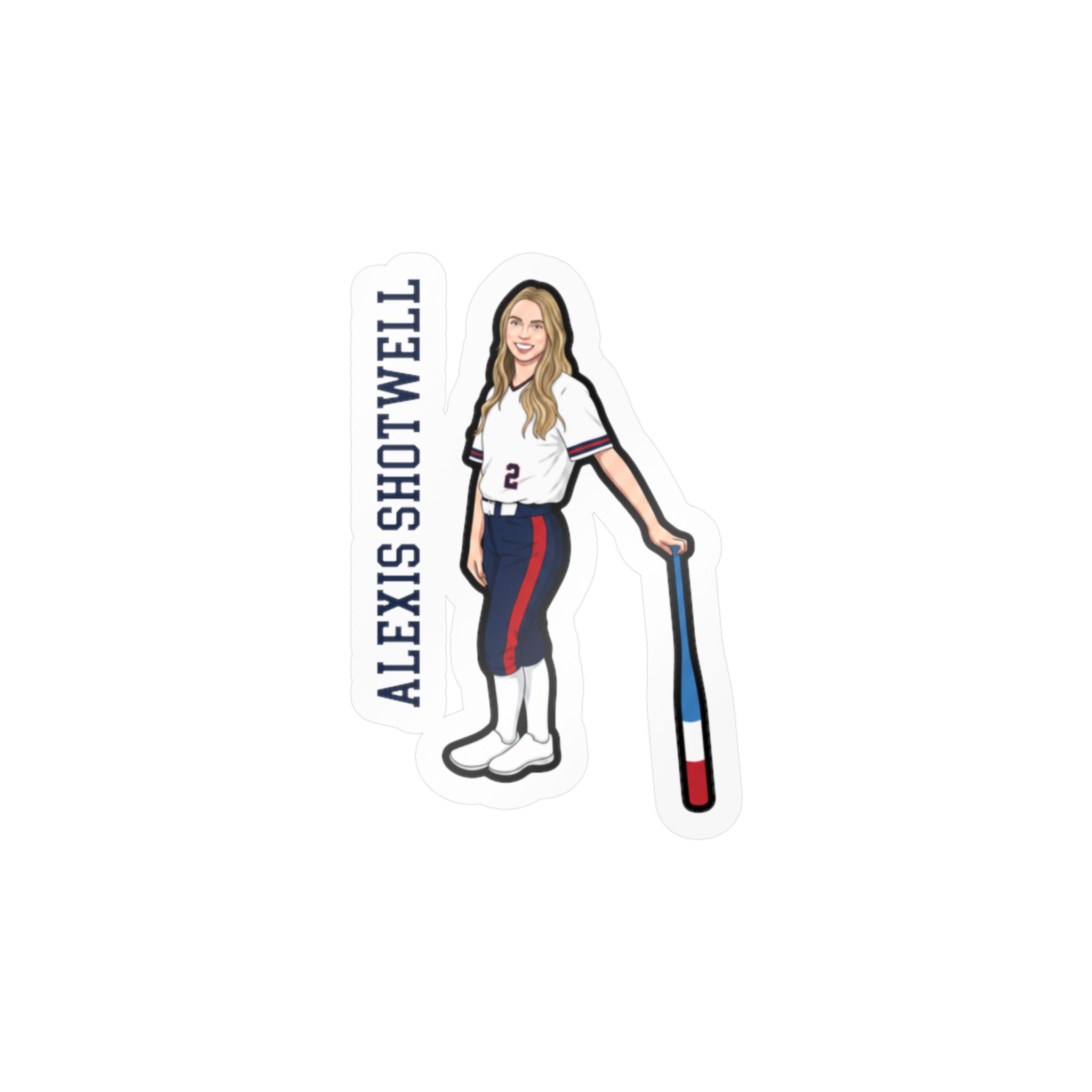Vinyl Sticker — character_name_vertical in Classic