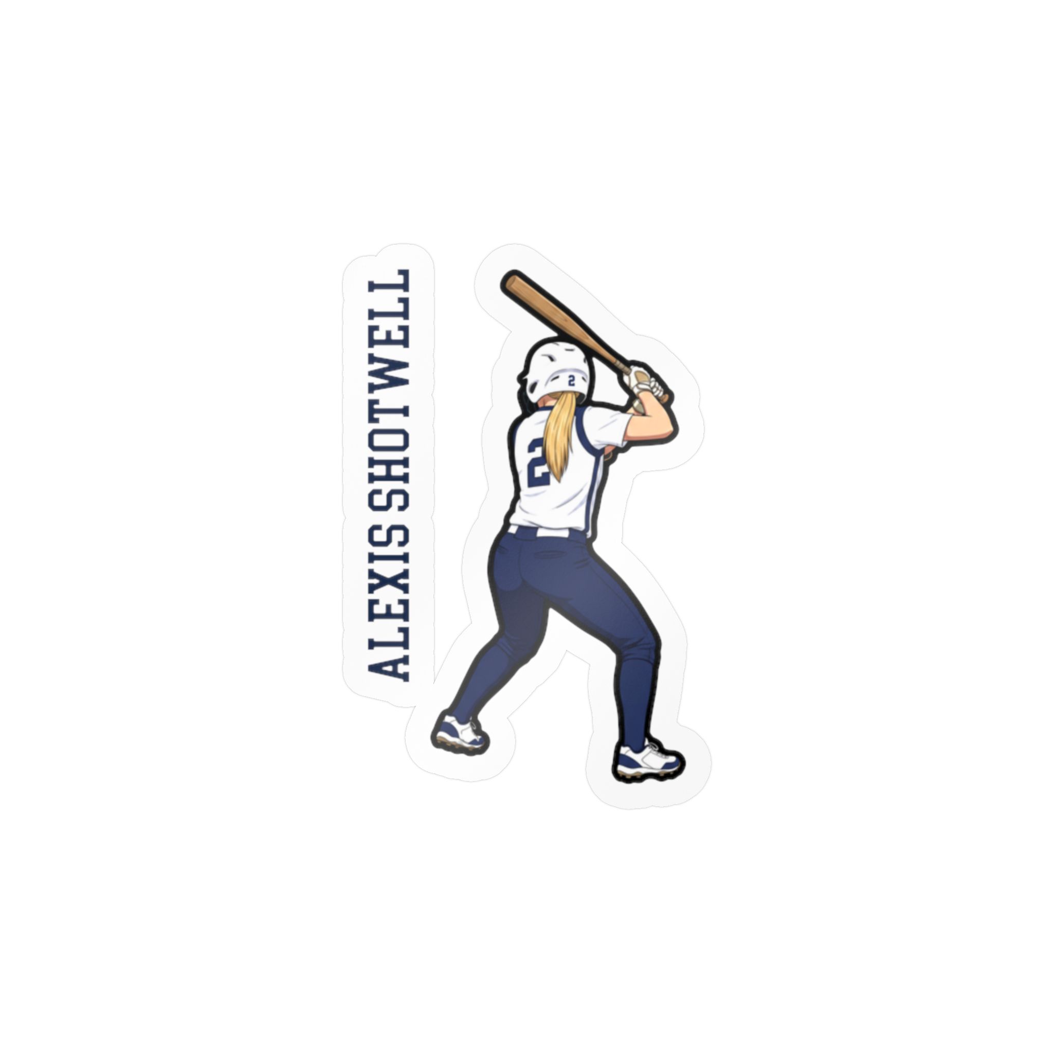 Vinyl Sticker — character_name_vertical in Classic