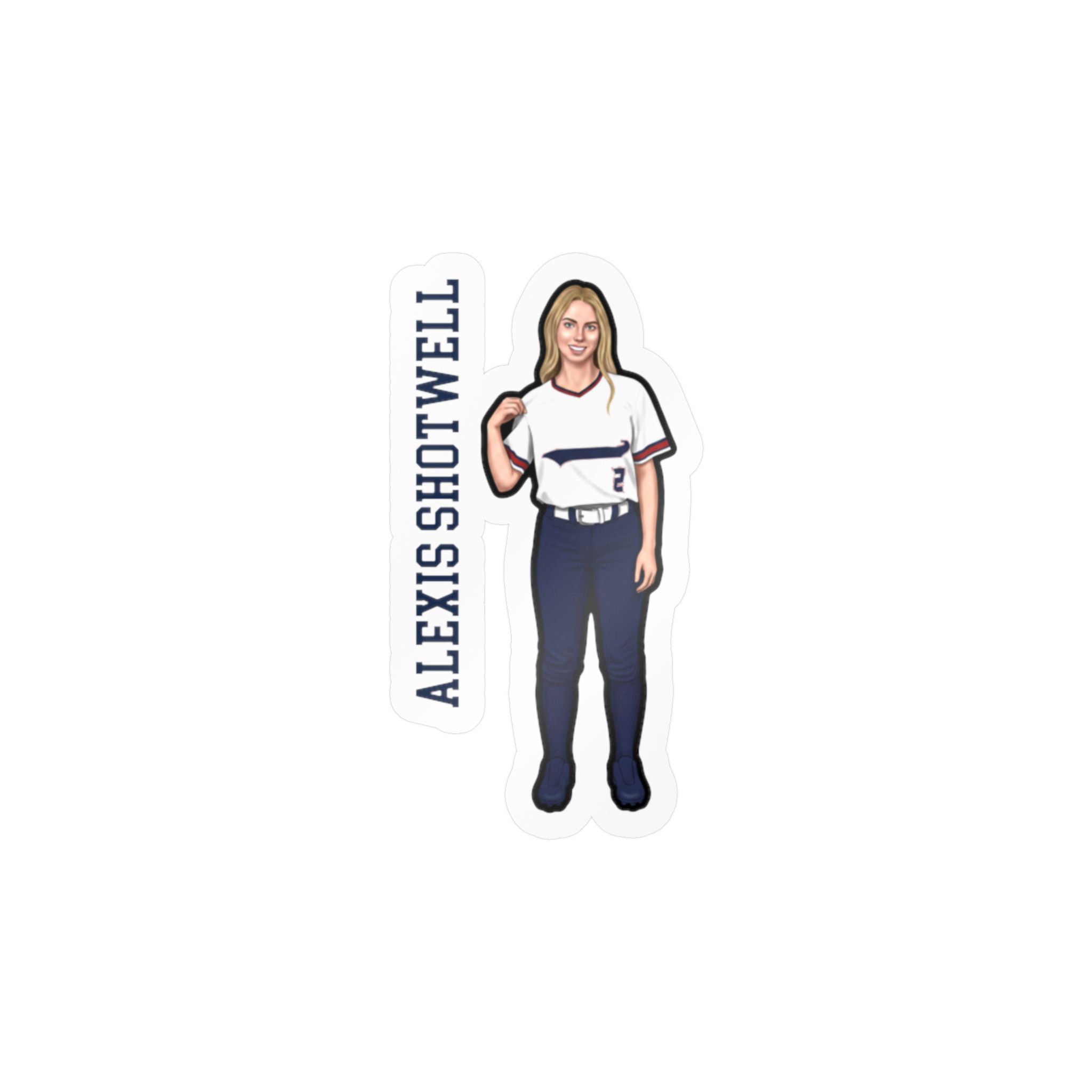 Vinyl Sticker — character_name_vertical in Classic