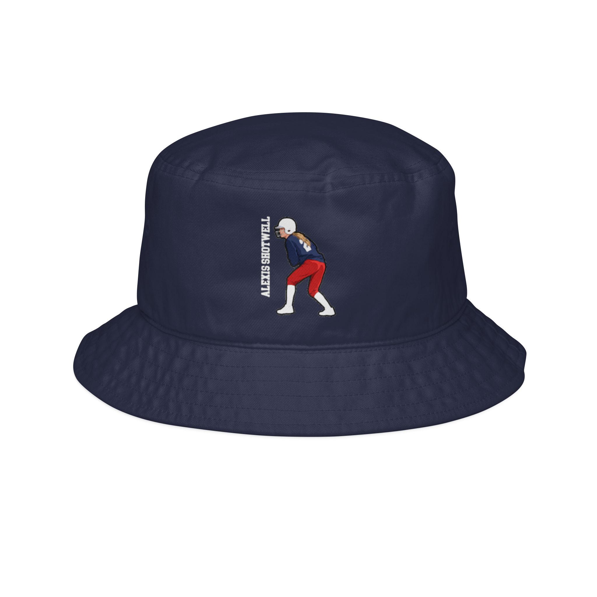 Bucket Hat — character_name_vertical in Navy