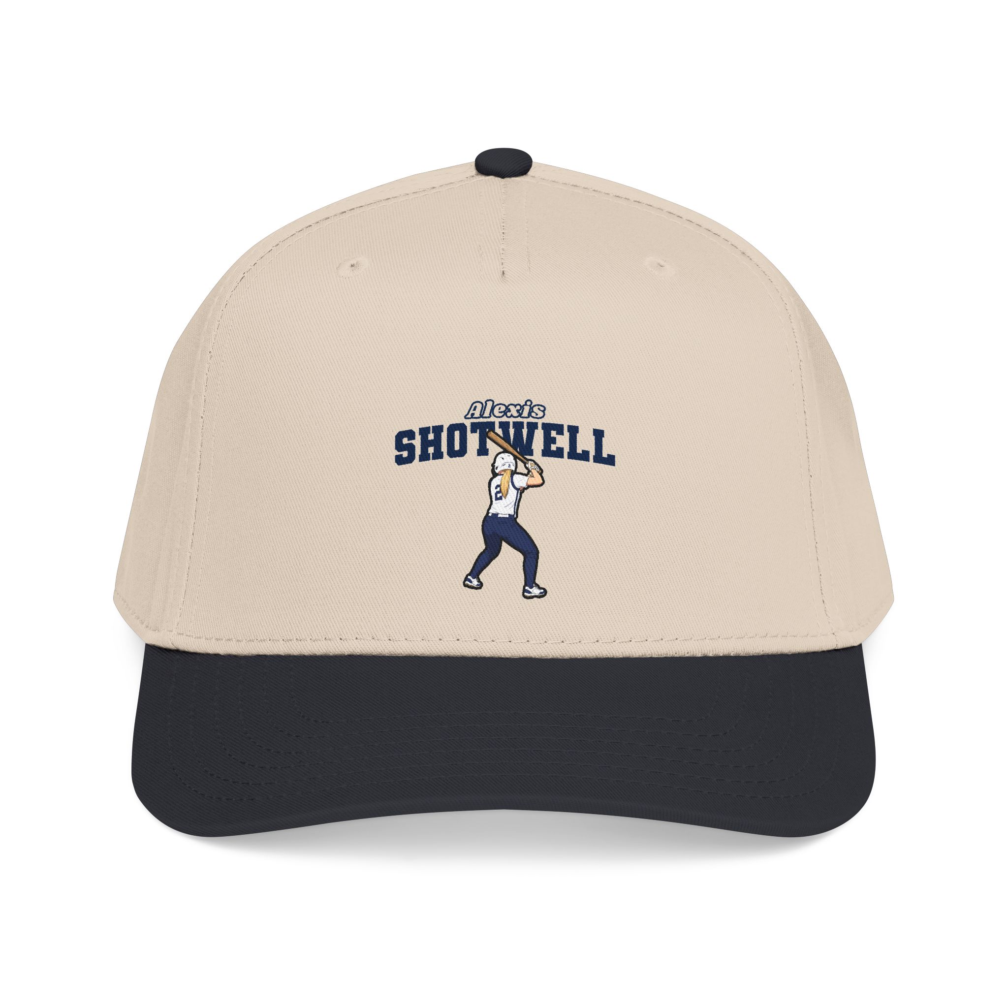 Baseball Cap — character_name_arch in Black / Natural