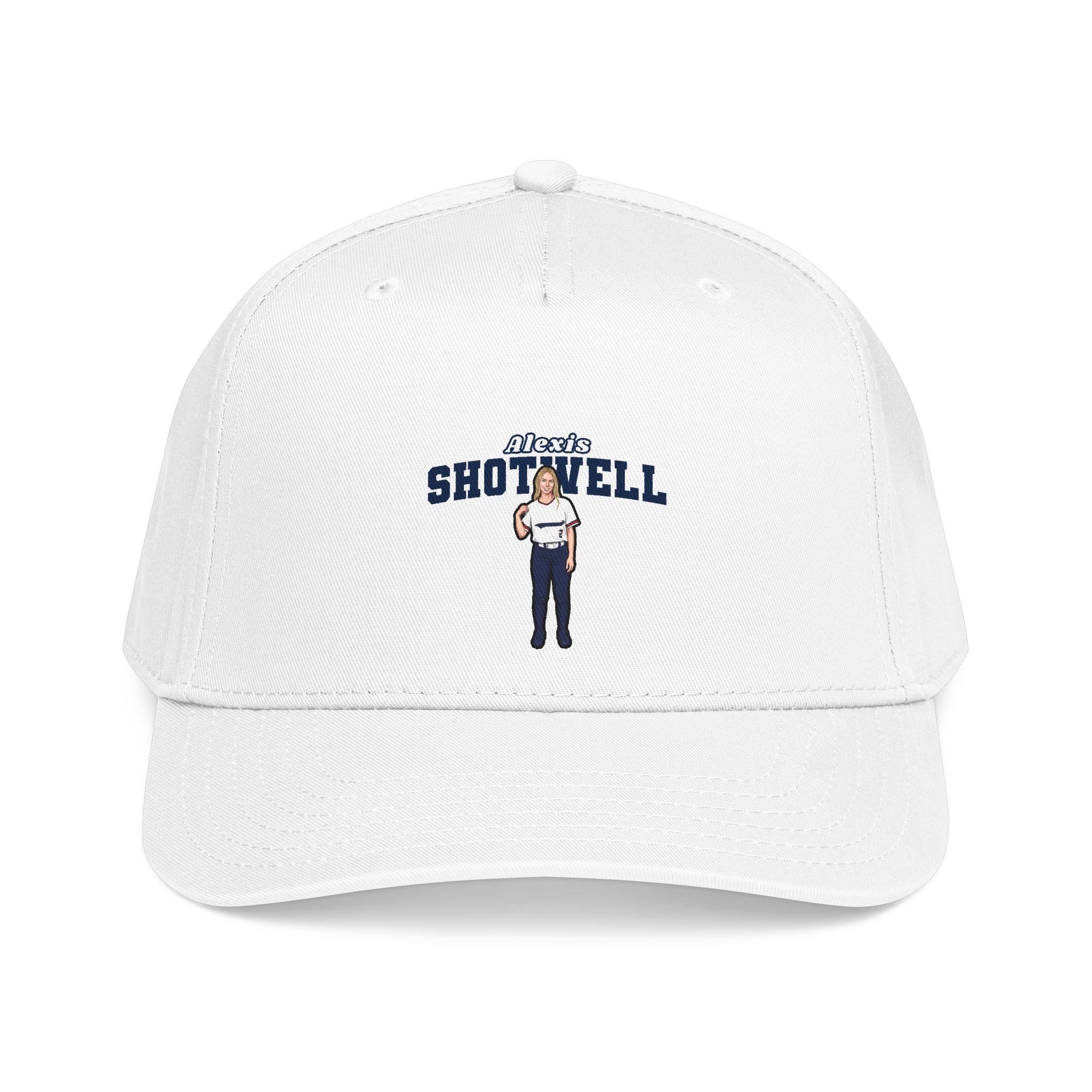 Baseball Cap — character_name_arch in White
