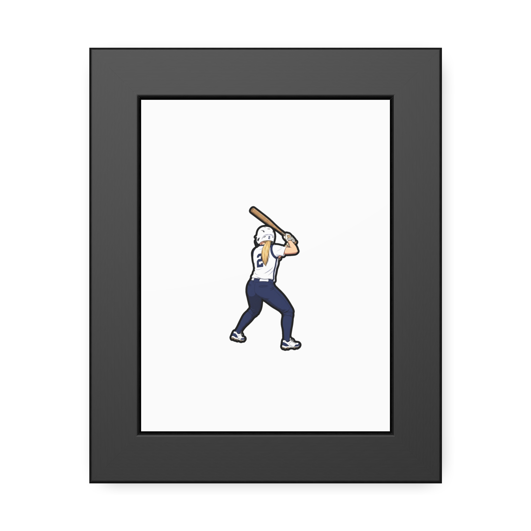 Framed Poster — character_name_arch in Black