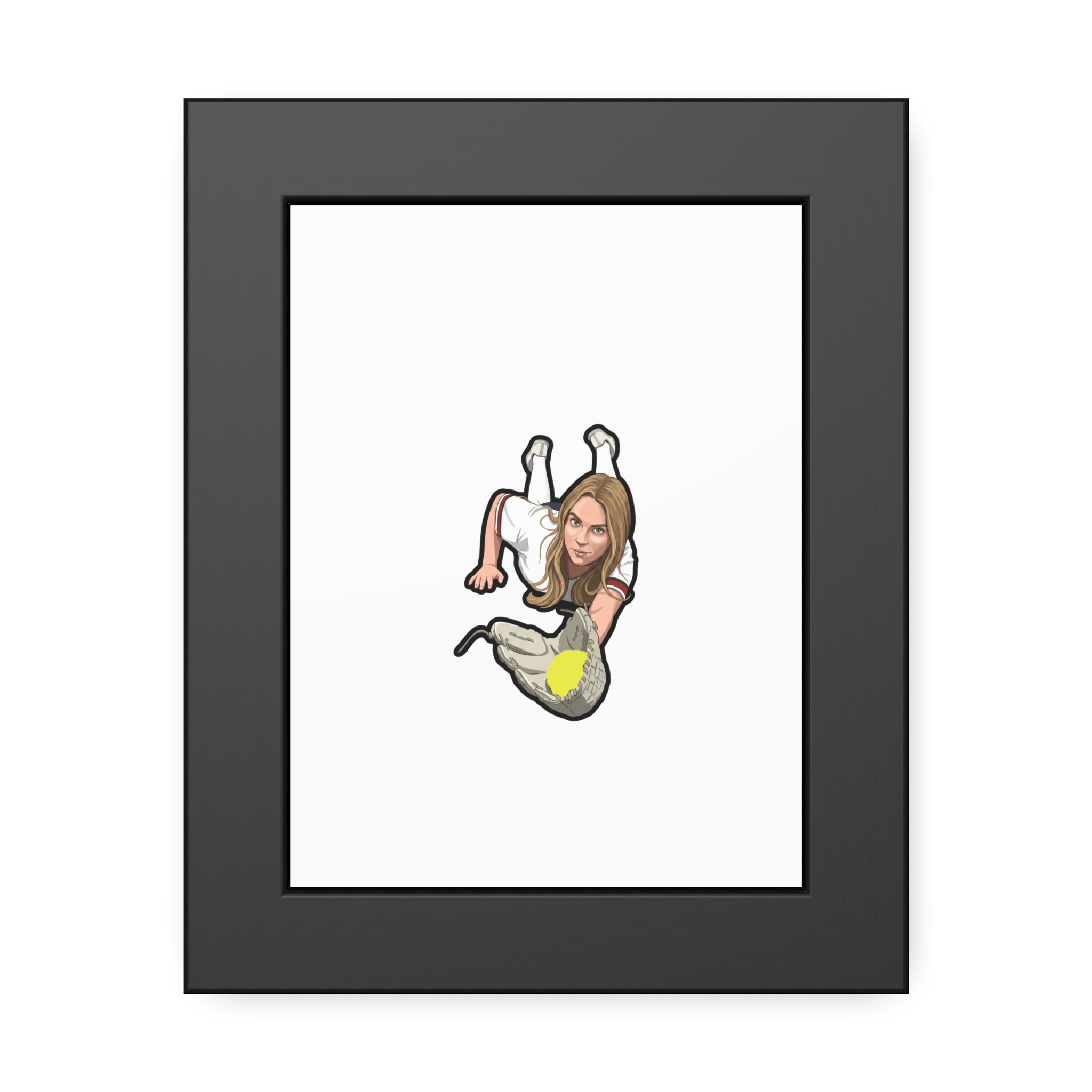 Framed Poster — character_name_arch in Black