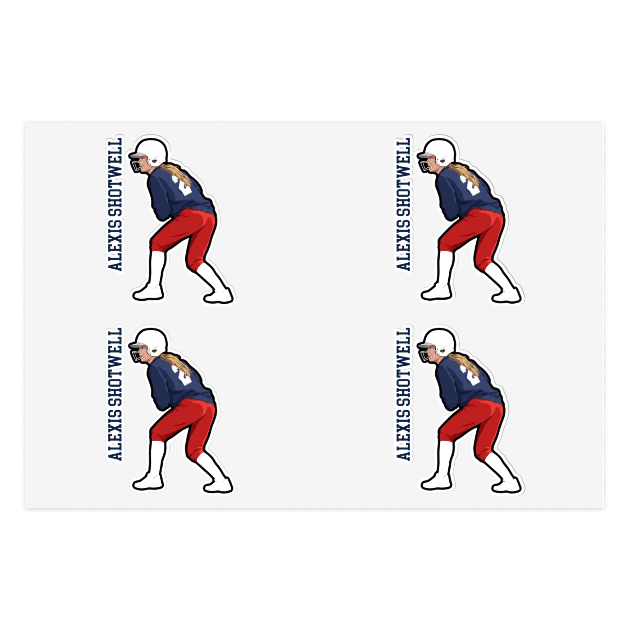Sticker Sheet — character_name_vertical in Classic