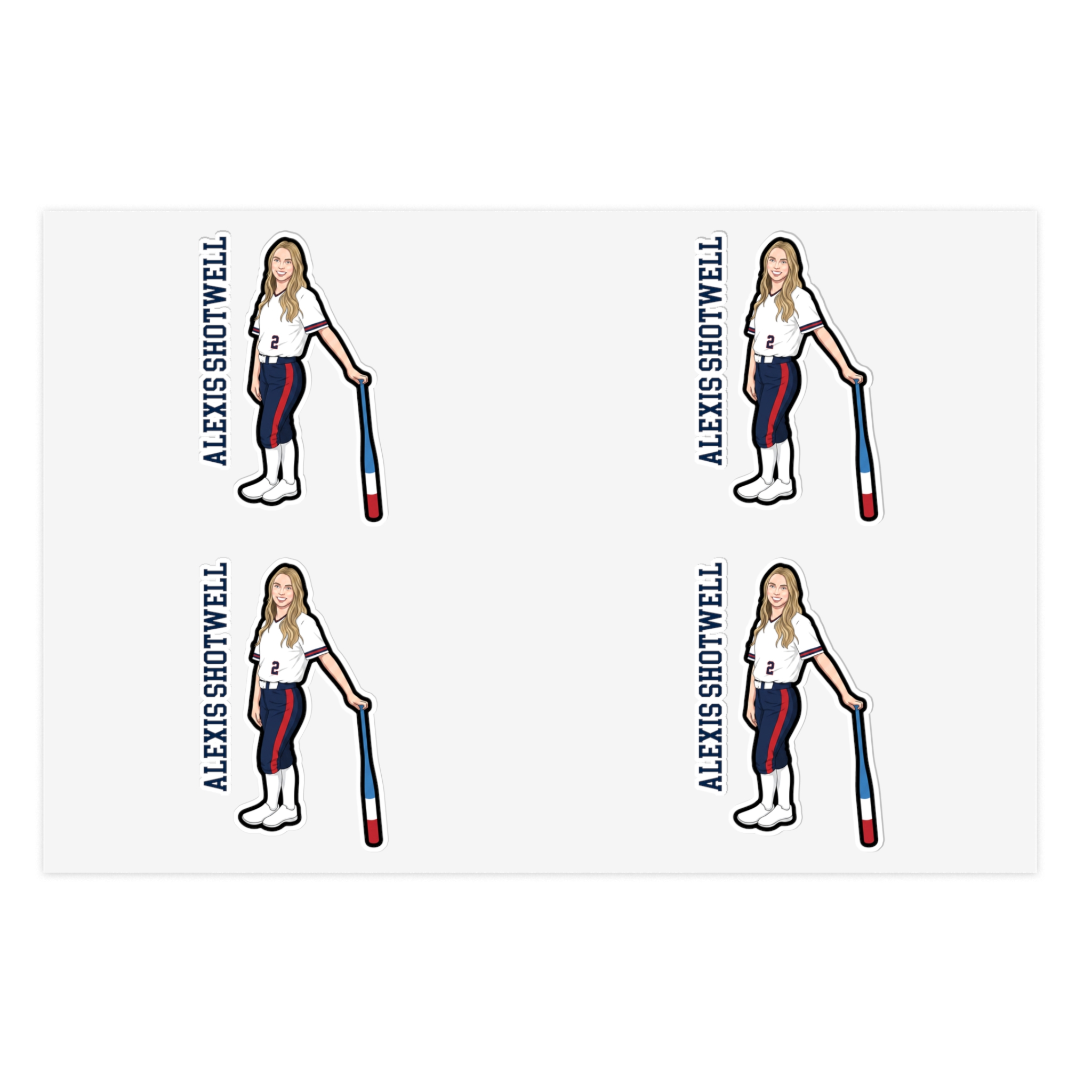 Sticker Sheet — character_name_vertical in Classic