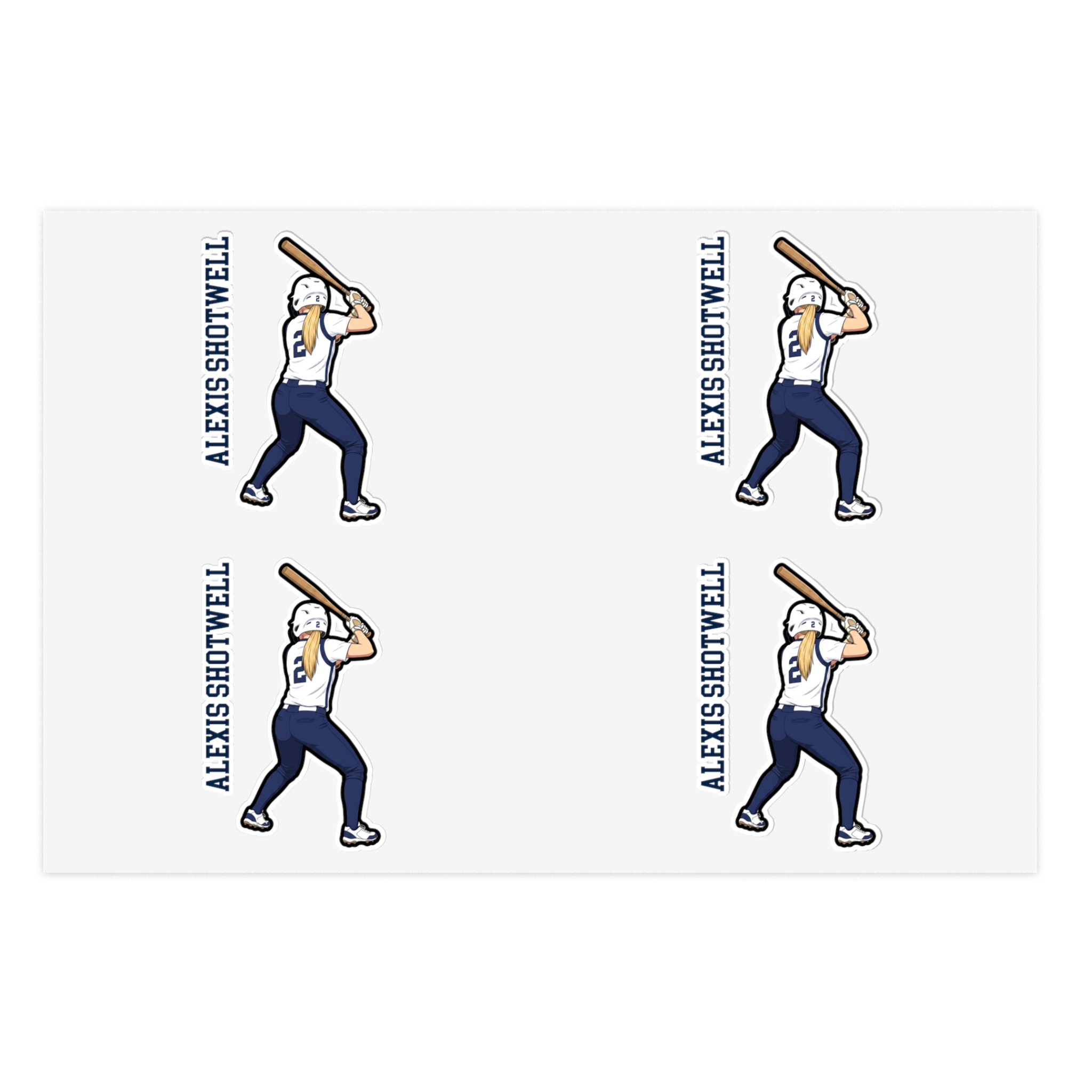 Sticker Sheet — character_name_vertical in Classic