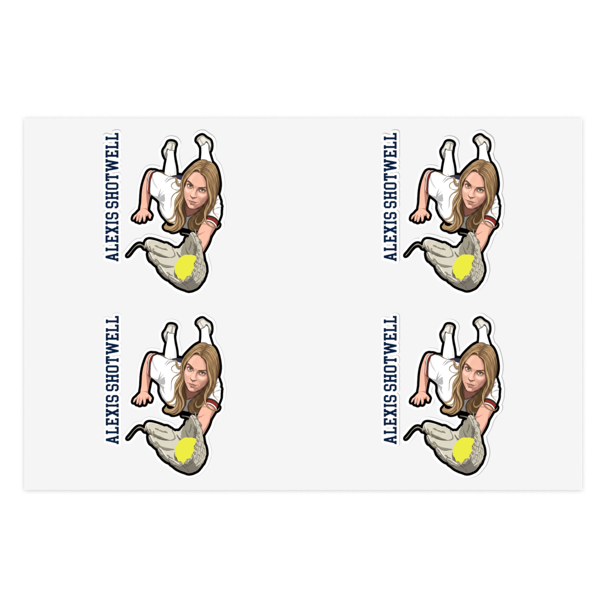 Sticker Sheet — character_name_vertical in Classic