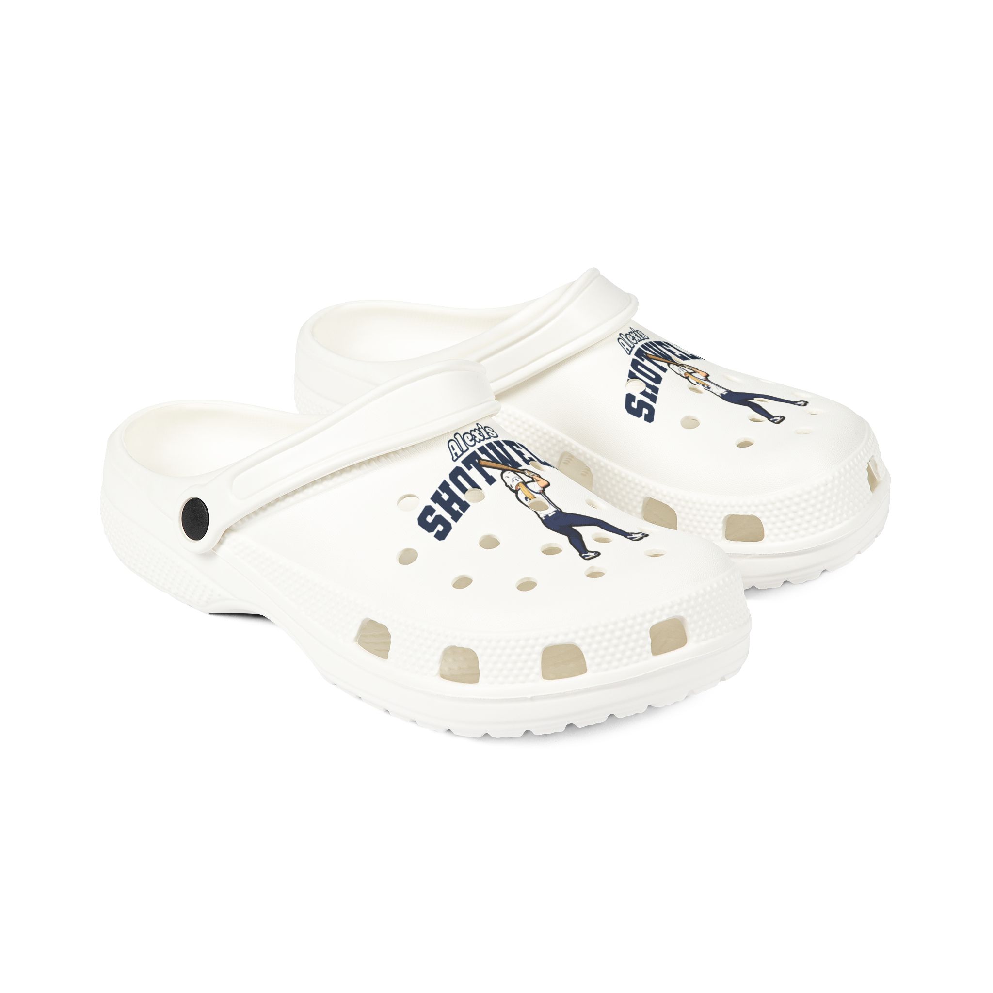 Rubber Clogs — character_name_arch in White