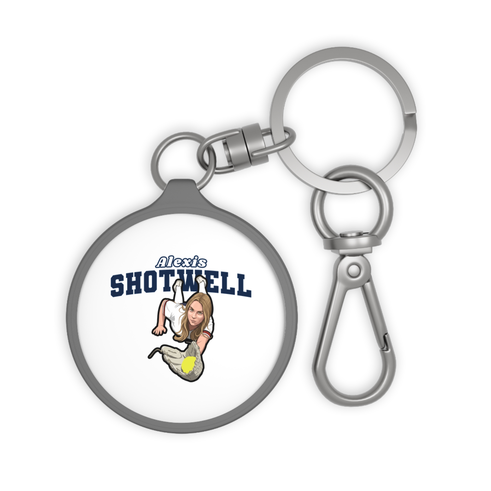 Keychain — character_name_arch in Grey