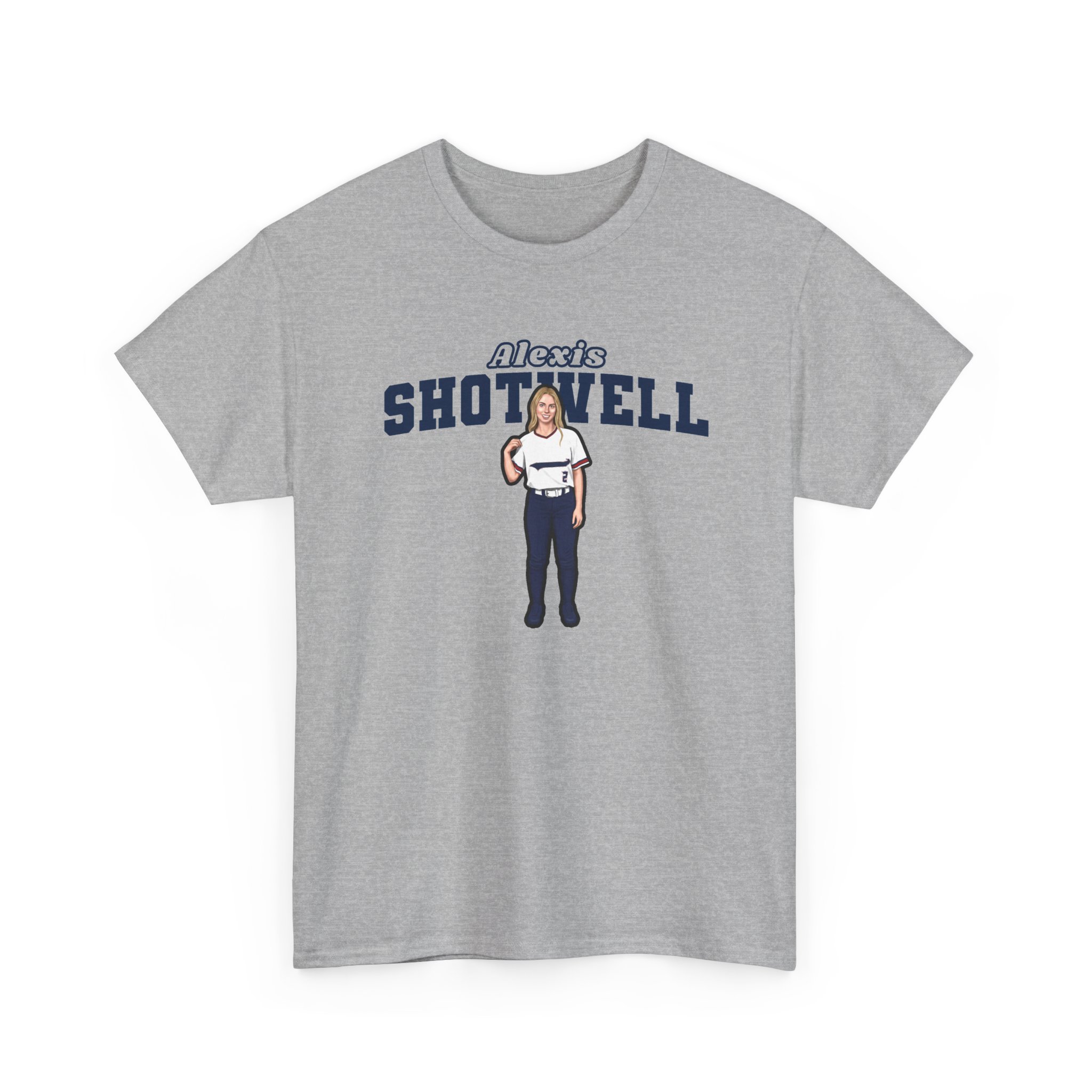 Tee — character_name_arch in Grey