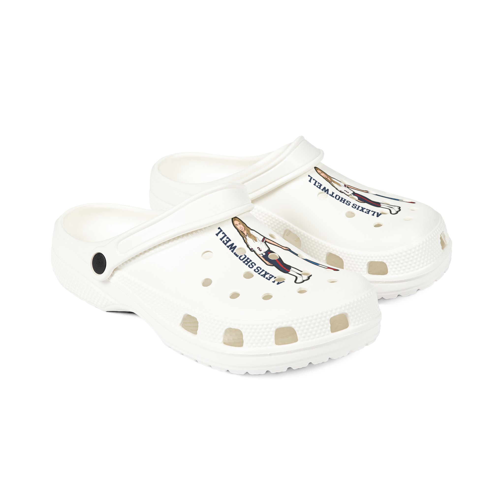 Rubber Clogs — character_name_vertical in White