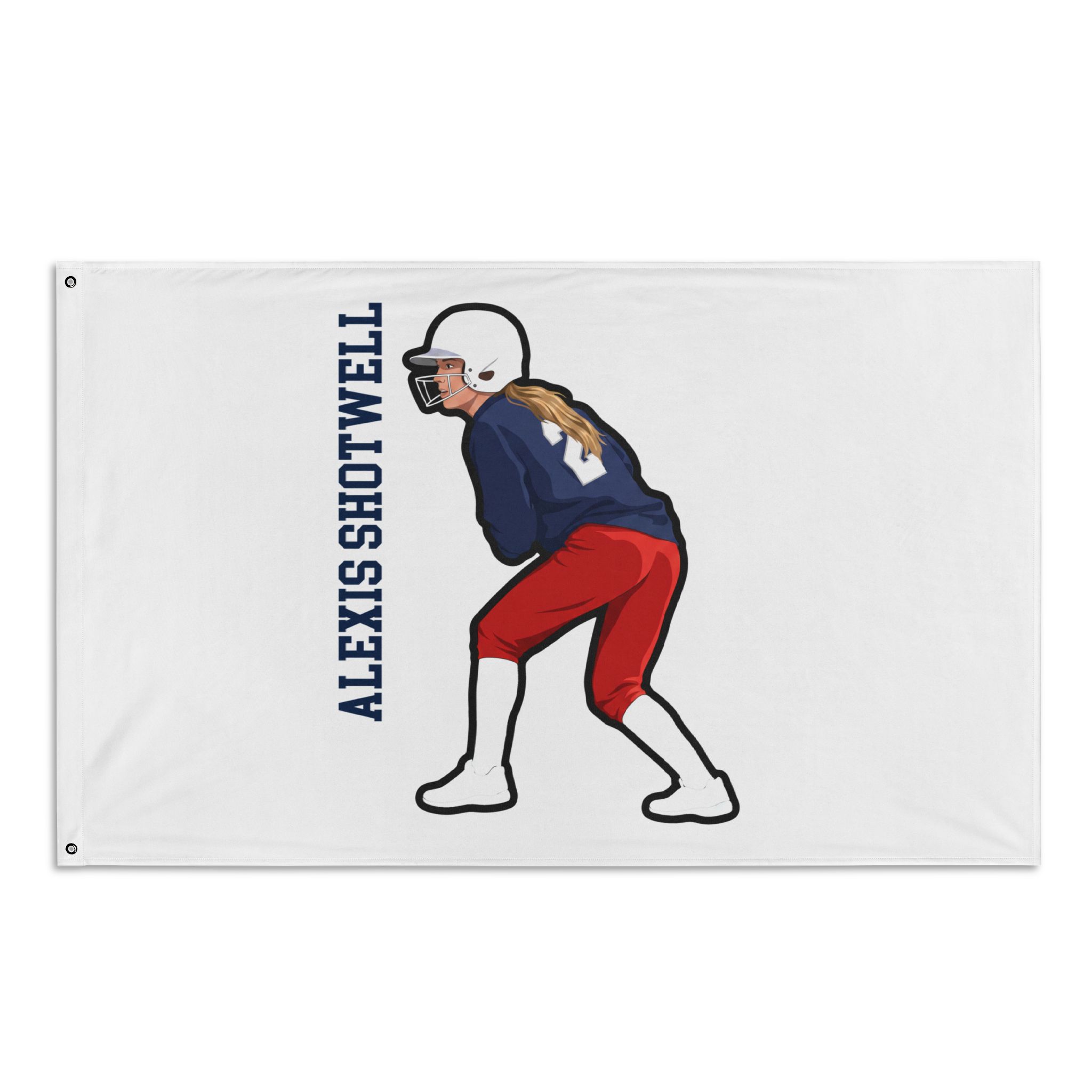 Flag (35 × 56 in) — character_name_vertical in Classic