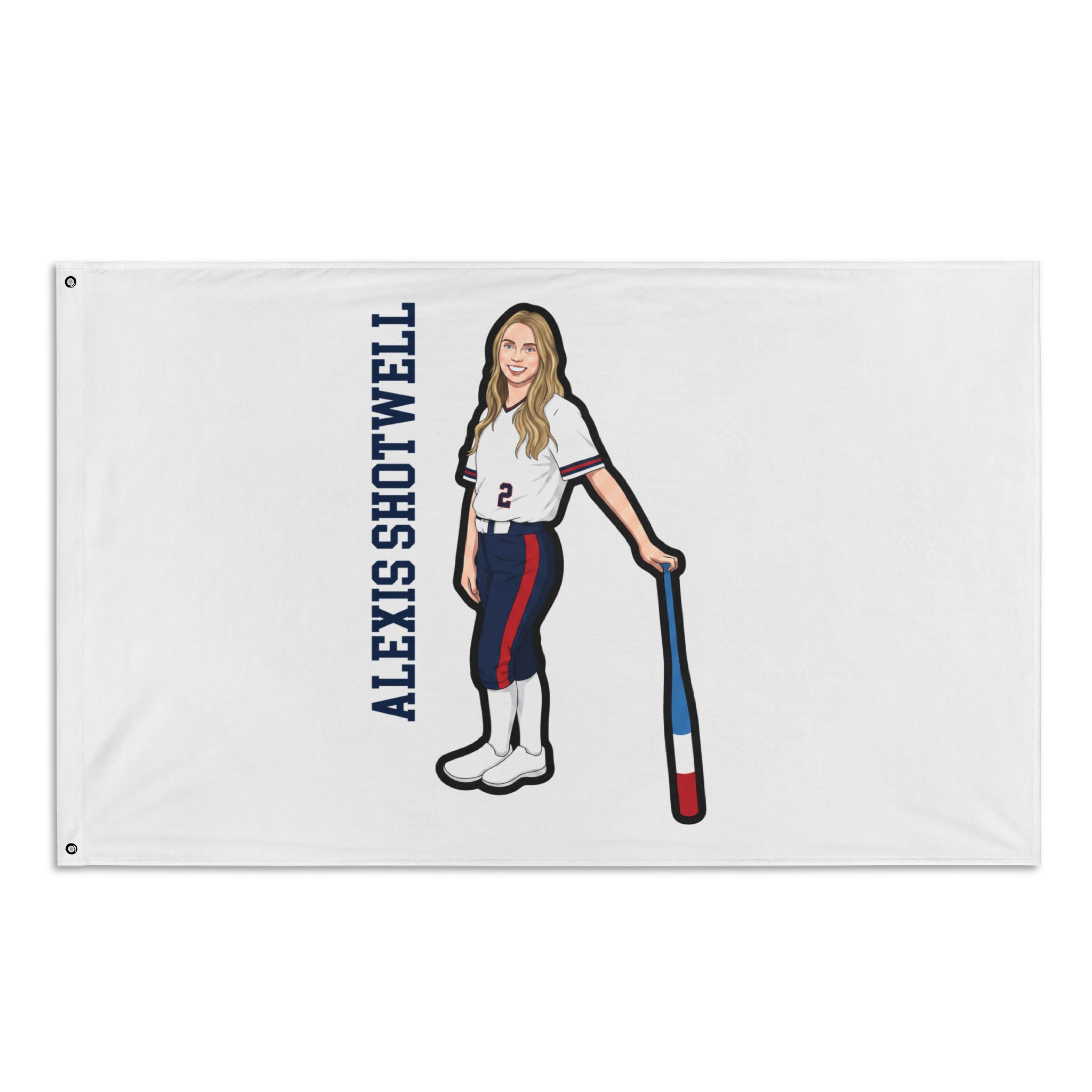 Flag (35 × 56 in) — character_name_vertical in Classic
