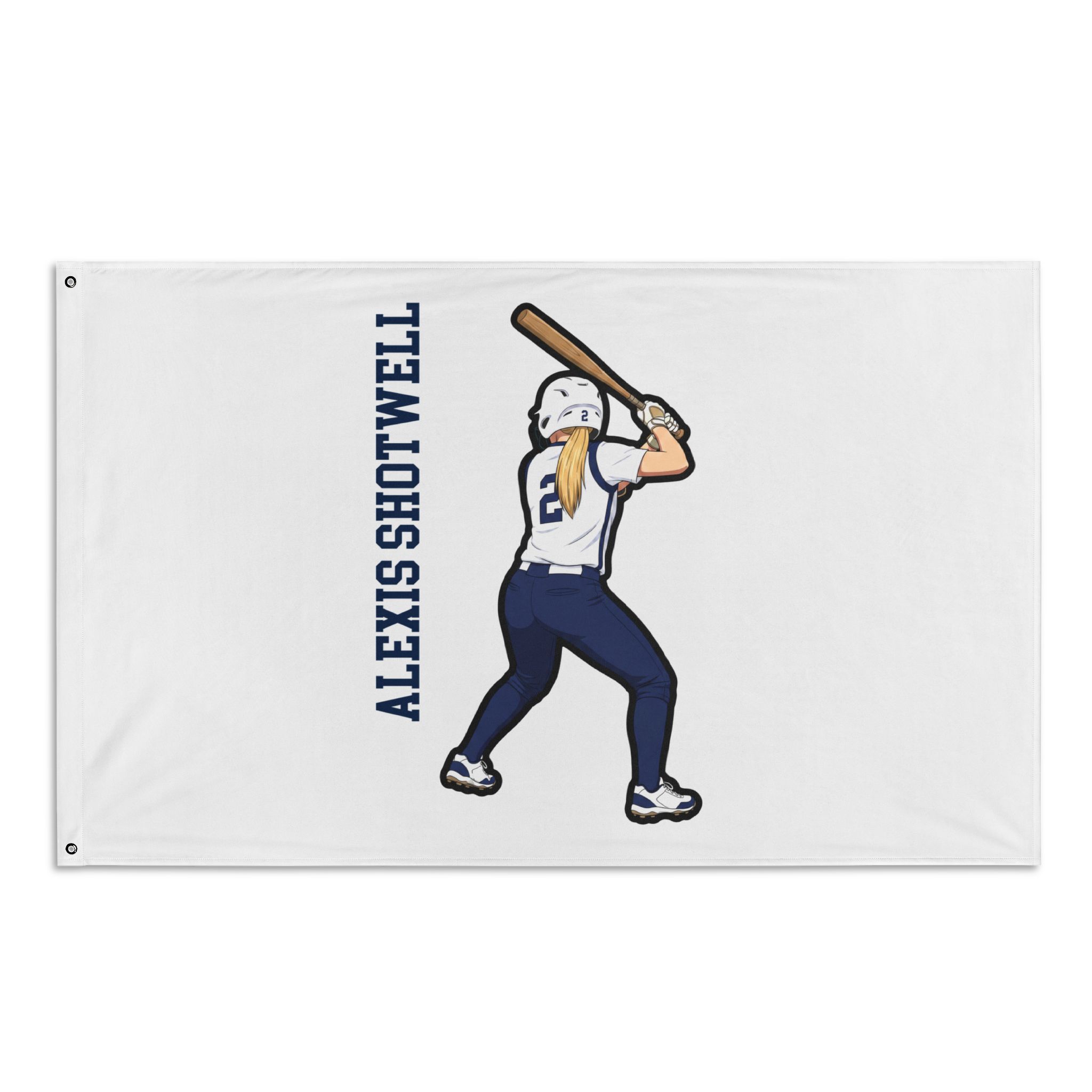 Flag (35 × 56 in) — character_name_vertical in Classic
