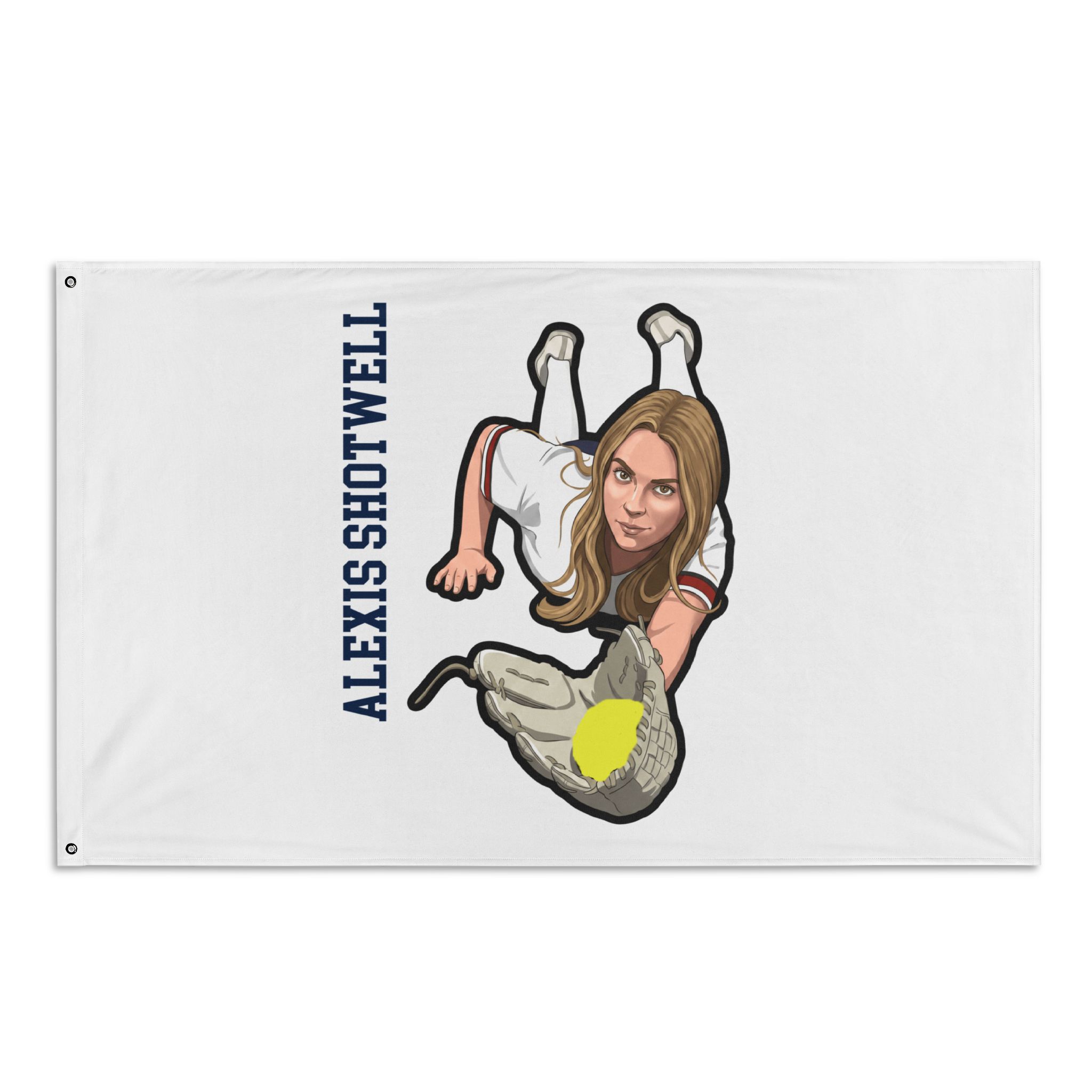 Flag (35 × 56 in) — character_name_vertical in Classic