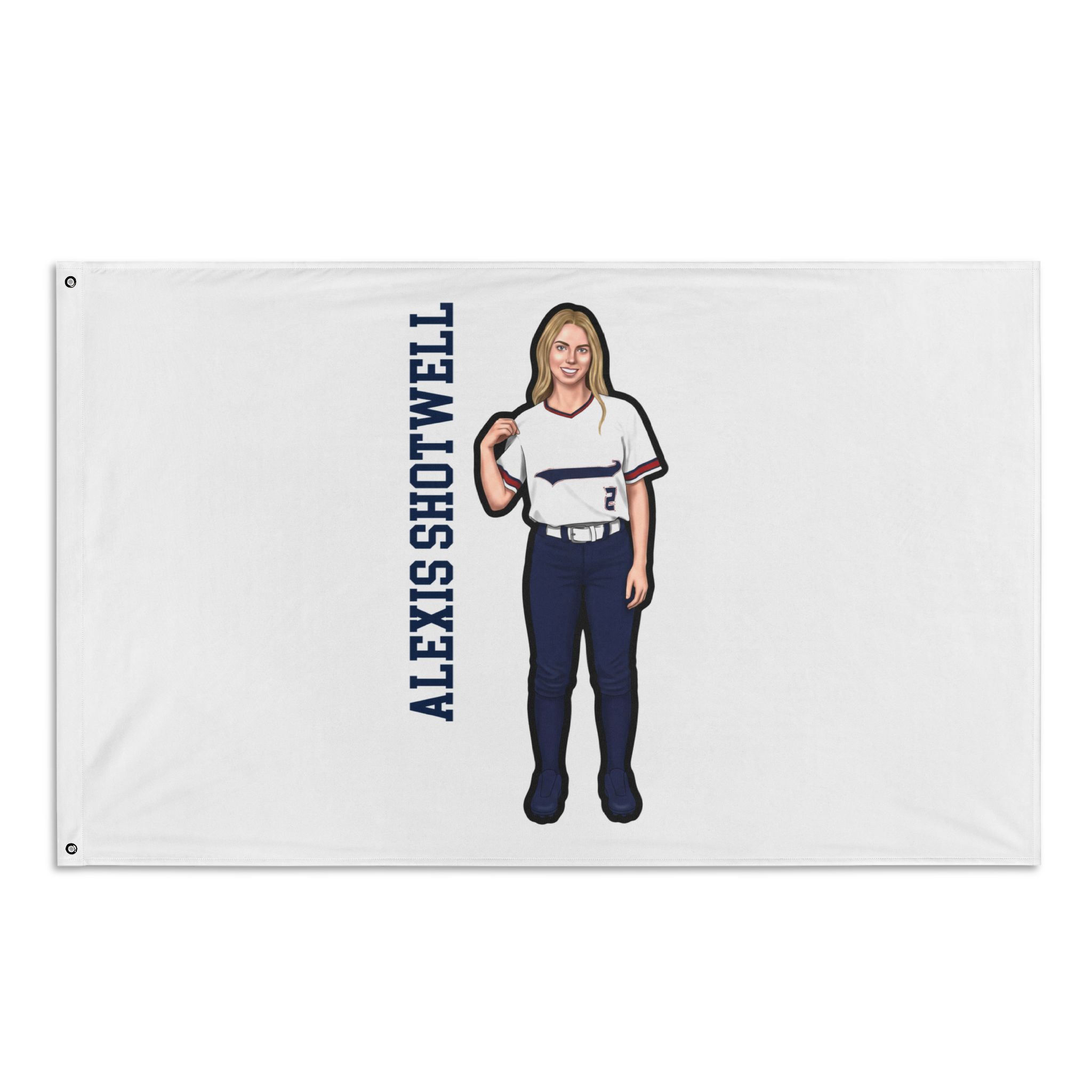 Flag (35 × 56 in) — character_name_vertical in Classic