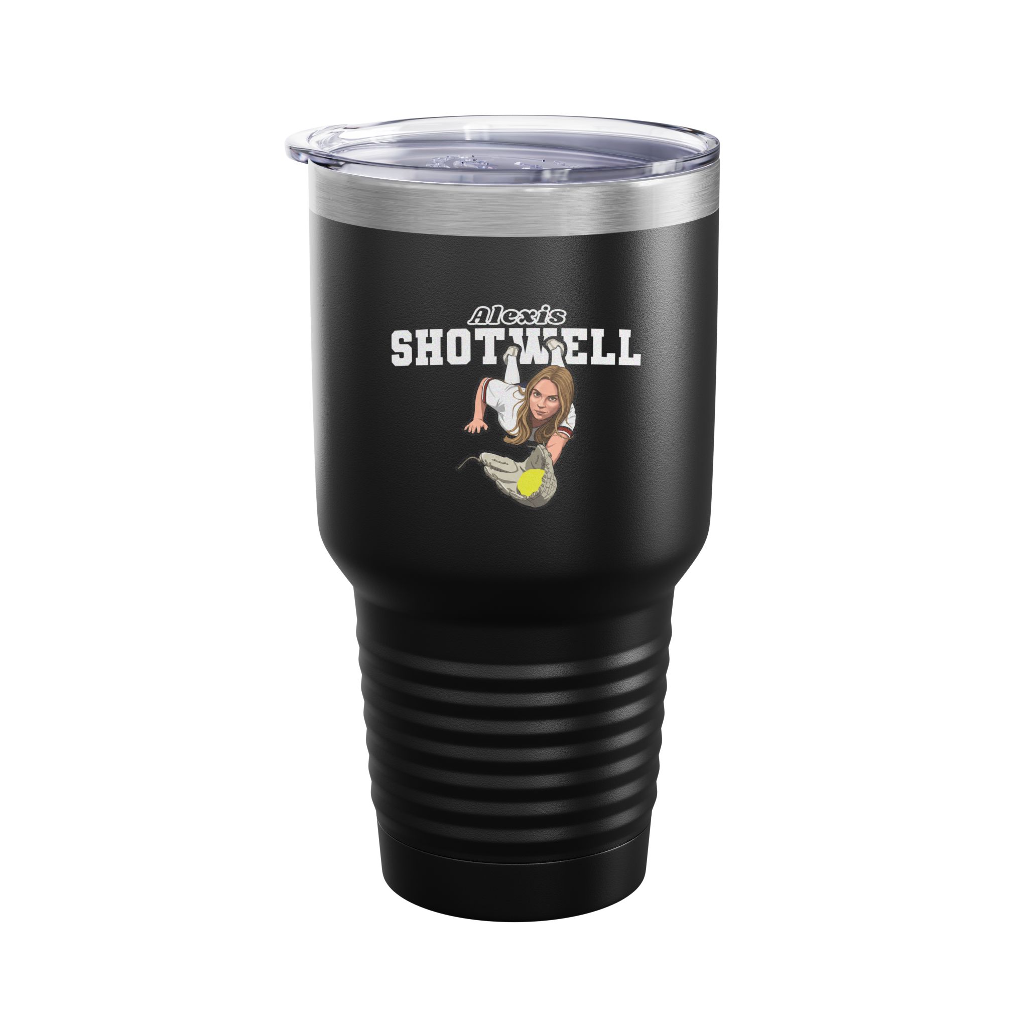 30oz Tumbler — character_name_arch in Black
