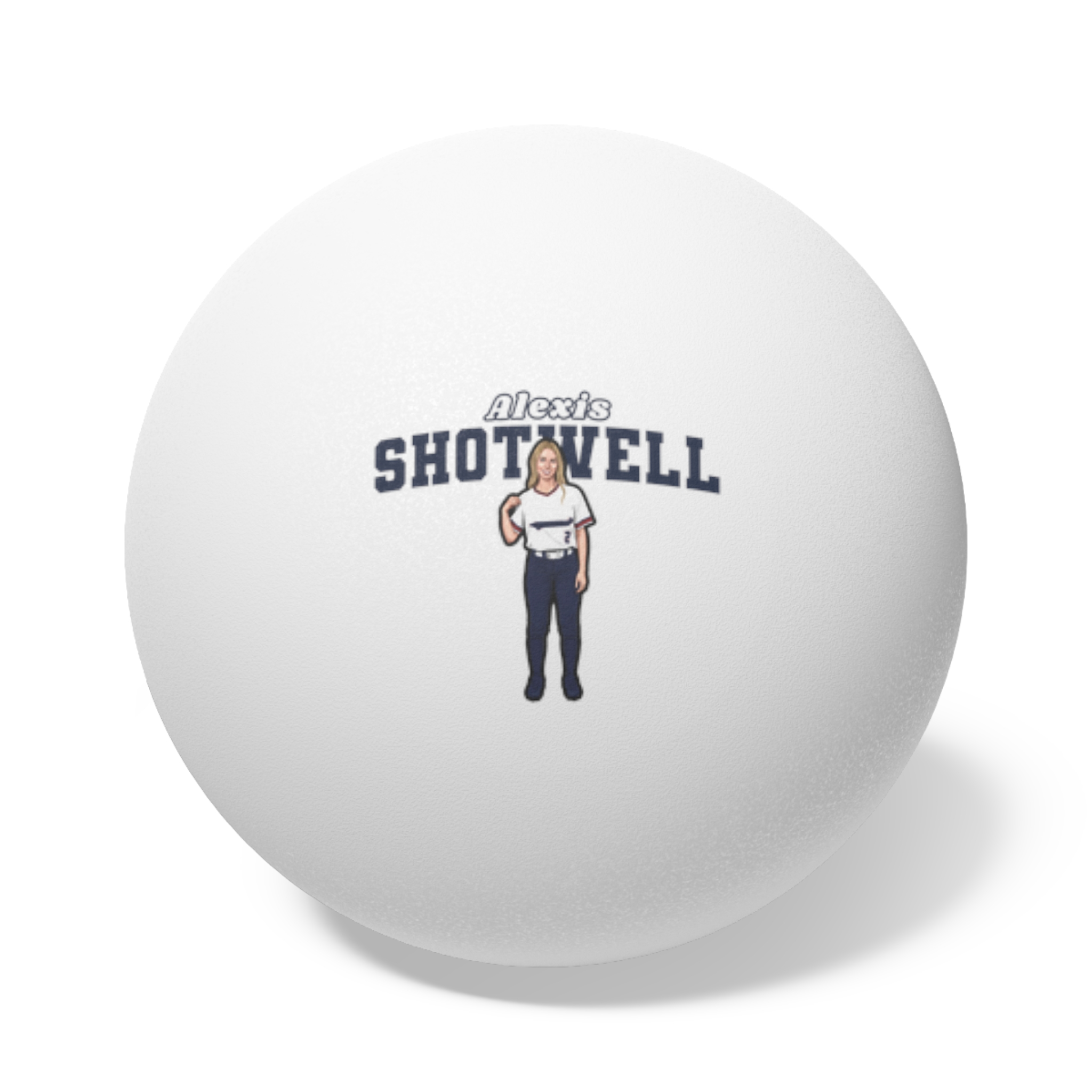 Ping Pong Balls, 6 pcs — character_name_arch in White