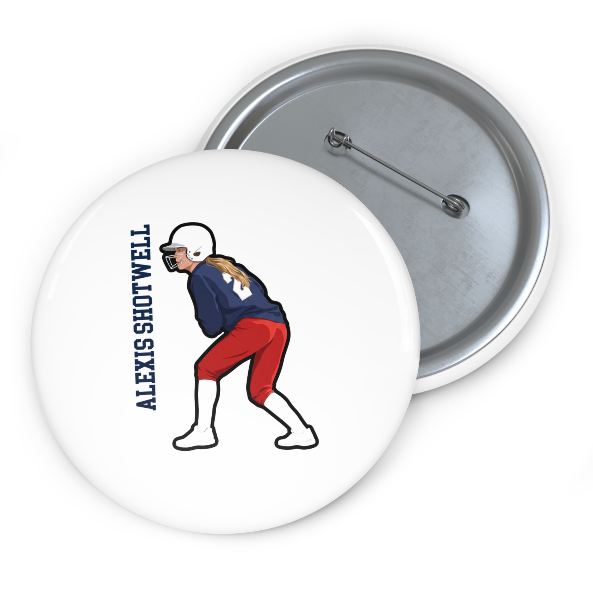 Game Day Pin — character_name_vertical in Classic