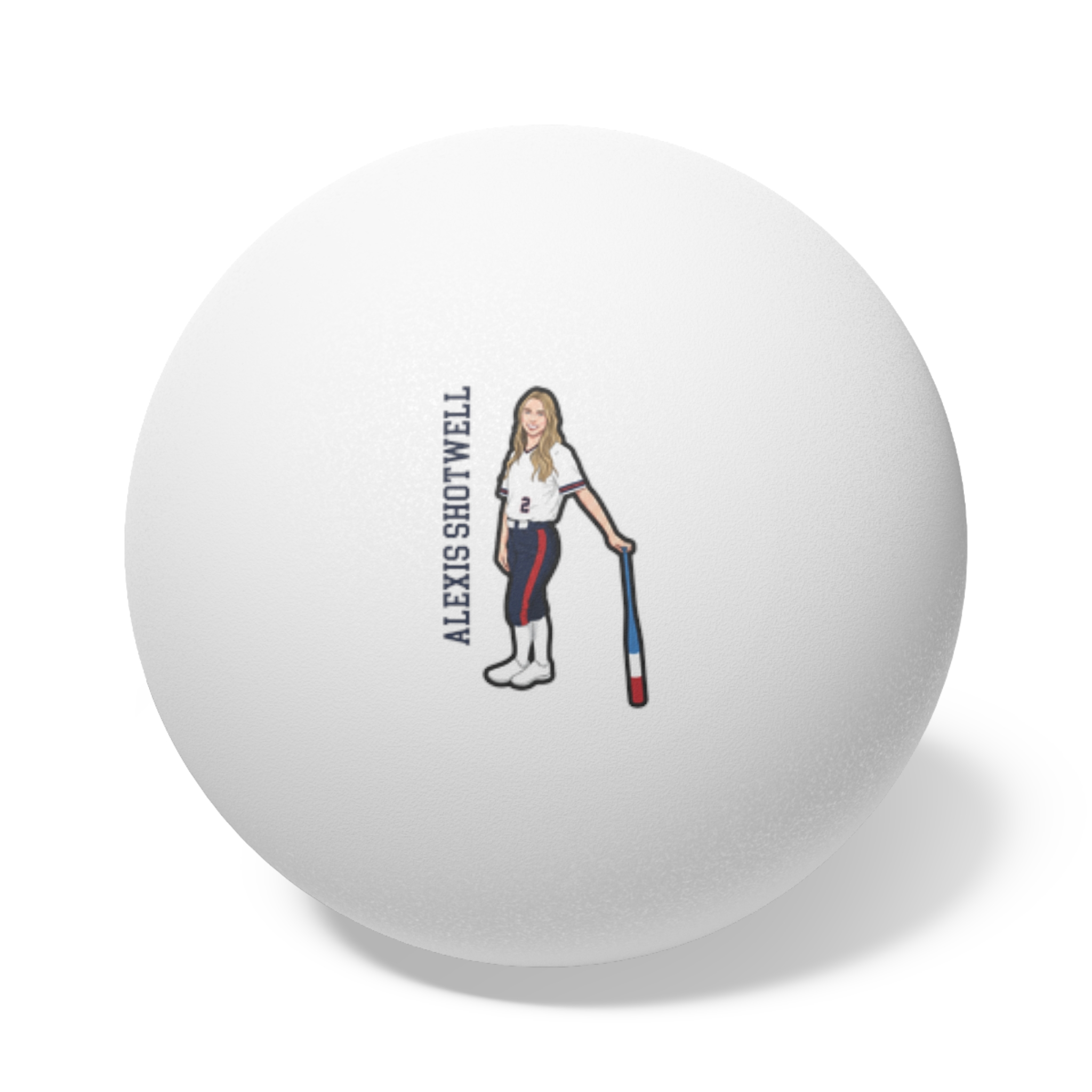 Ping Pong Balls, 6 pcs — character_name_vertical in White