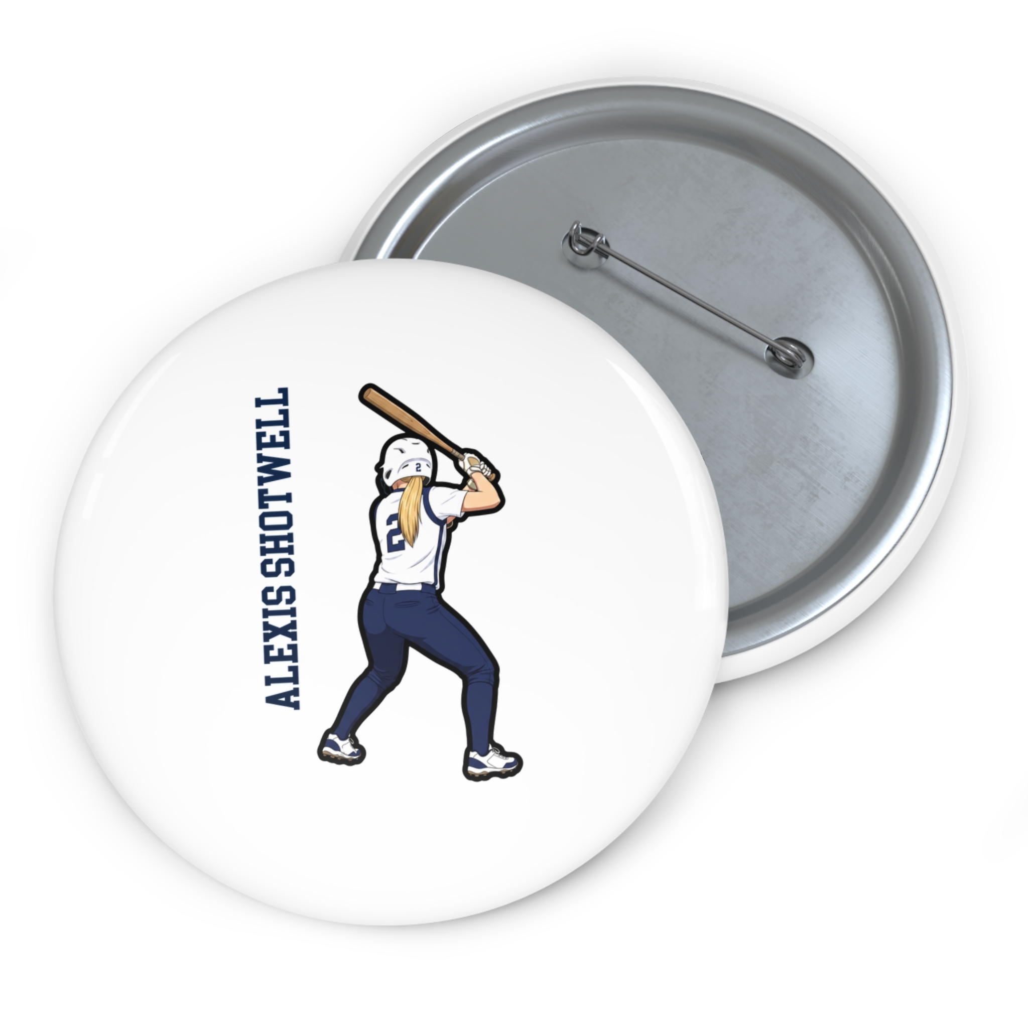 Game Day Pin — character_name_vertical in Classic