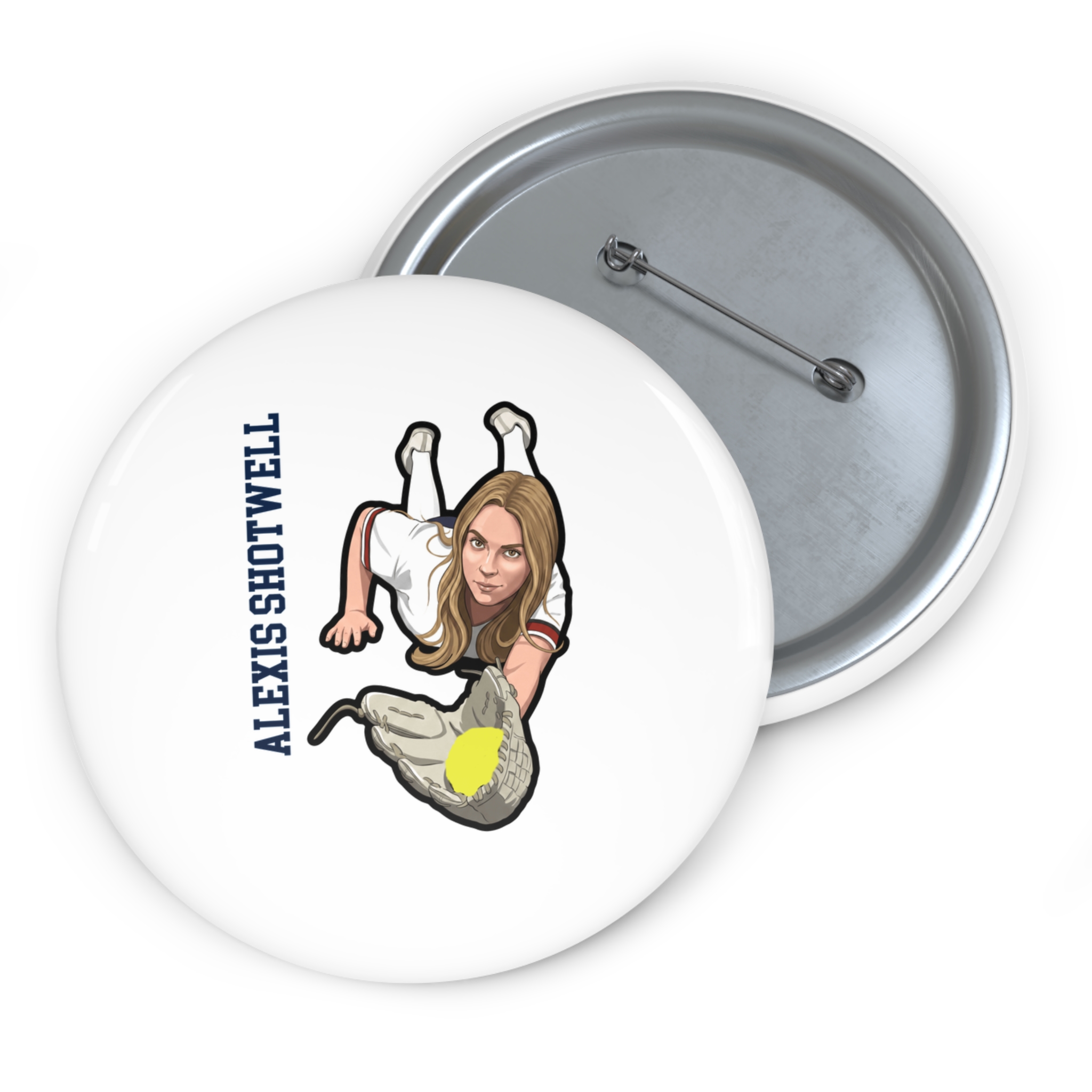 Game Day Pin — character_name_vertical in Classic
