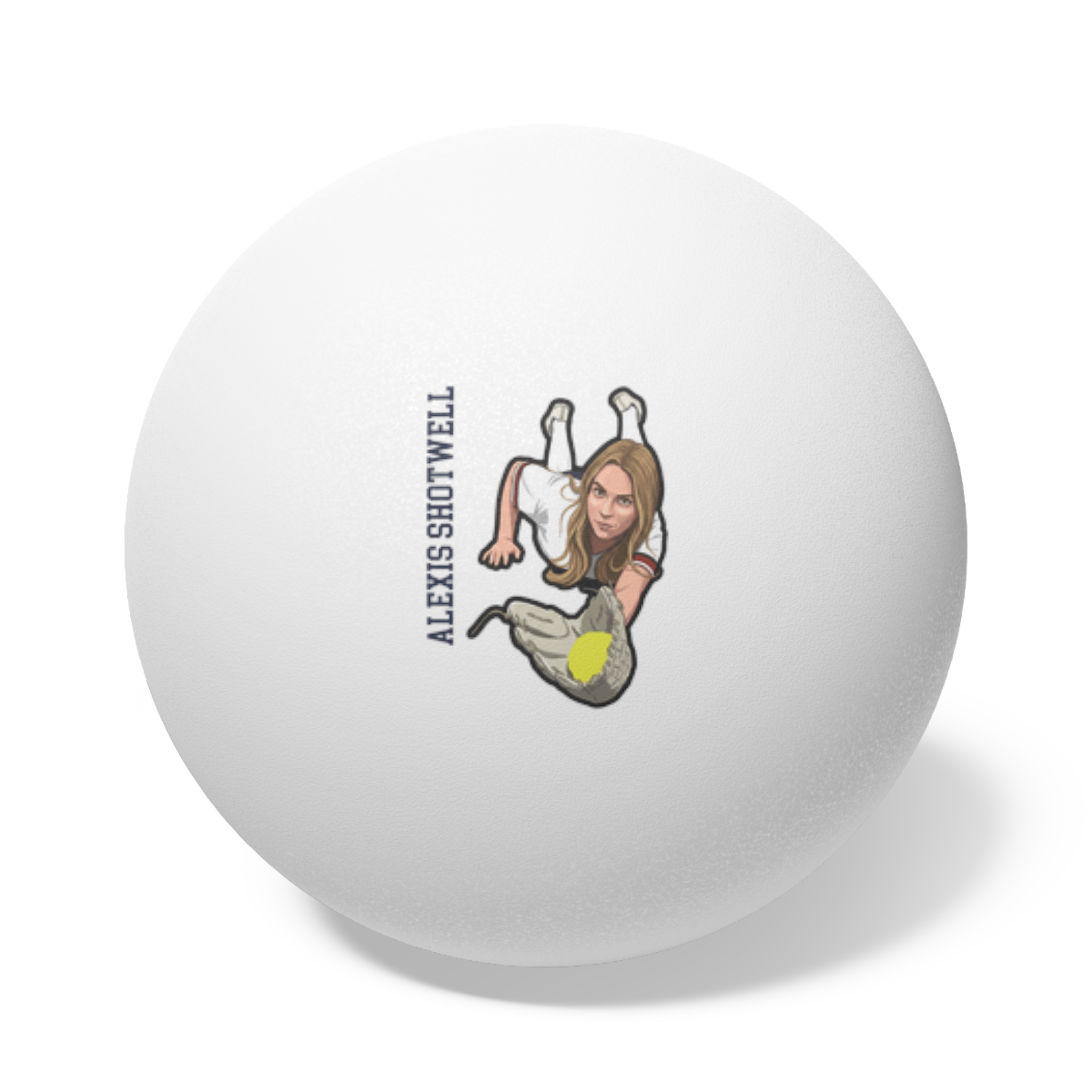 Ping Pong Balls, 6 pcs — character_name_vertical in White
