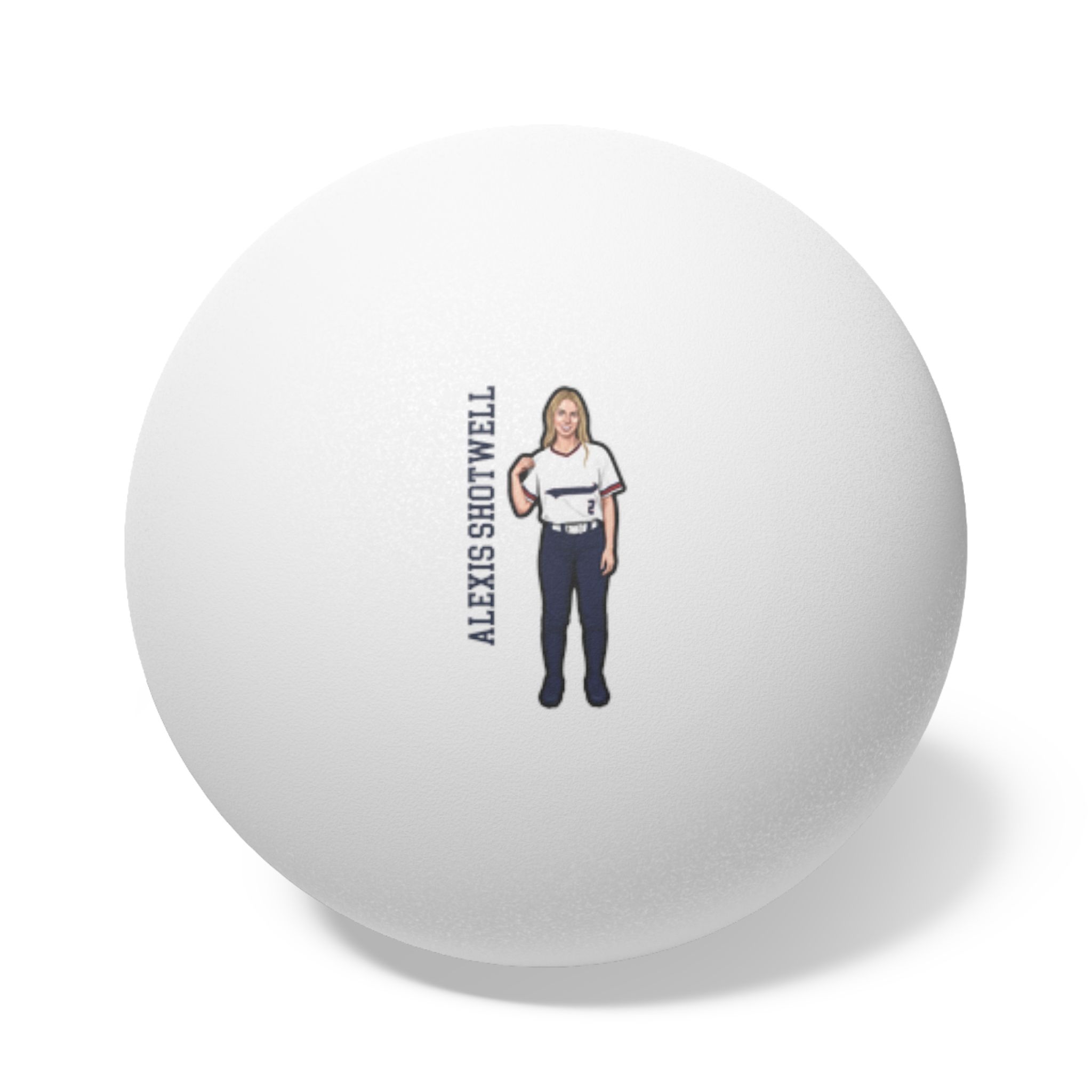 Ping Pong Balls, 6 pcs — character_name_vertical in White