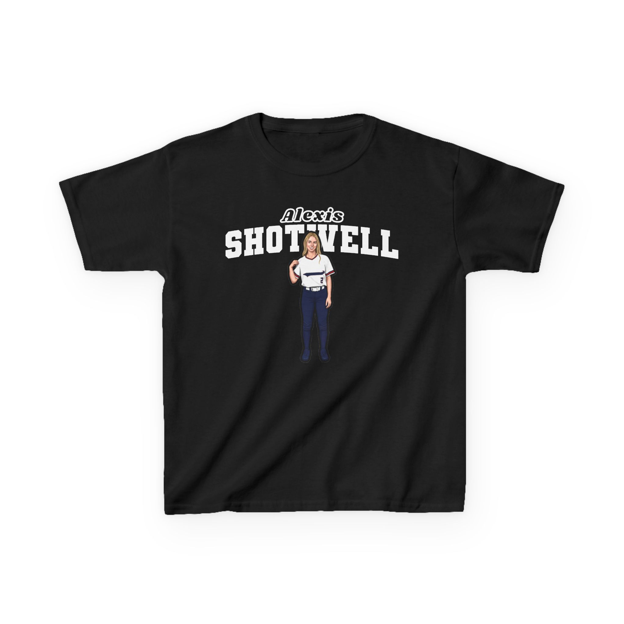 Youth Tee — character_name_arch in Black