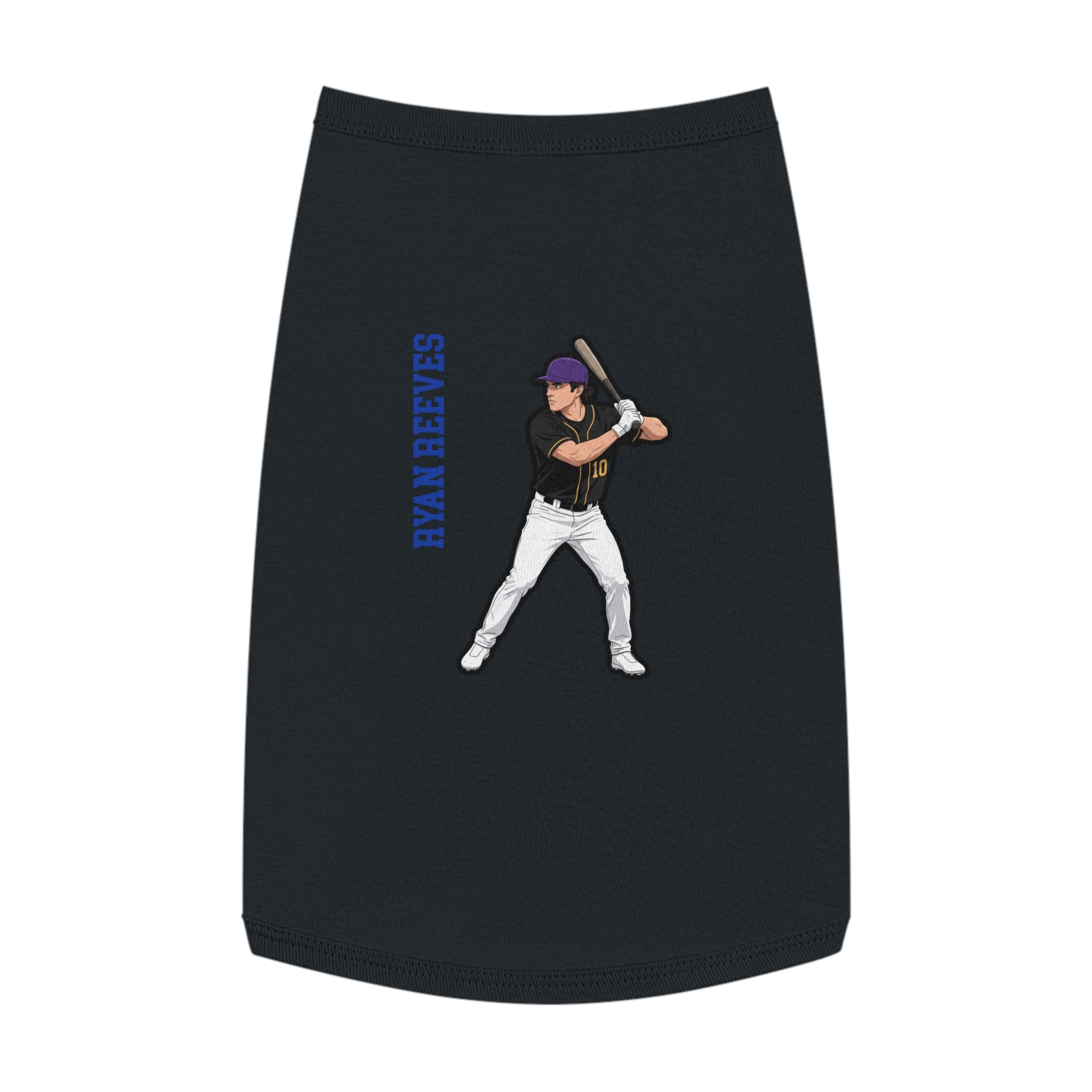 Pet Tank Top — character_name_vertical in White