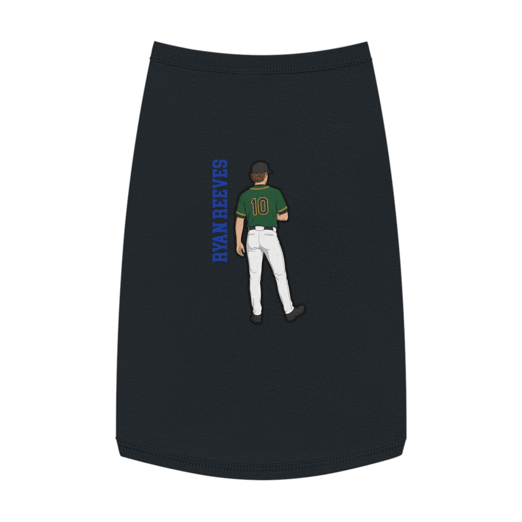 Pet Tank Top — character_name_vertical in Black