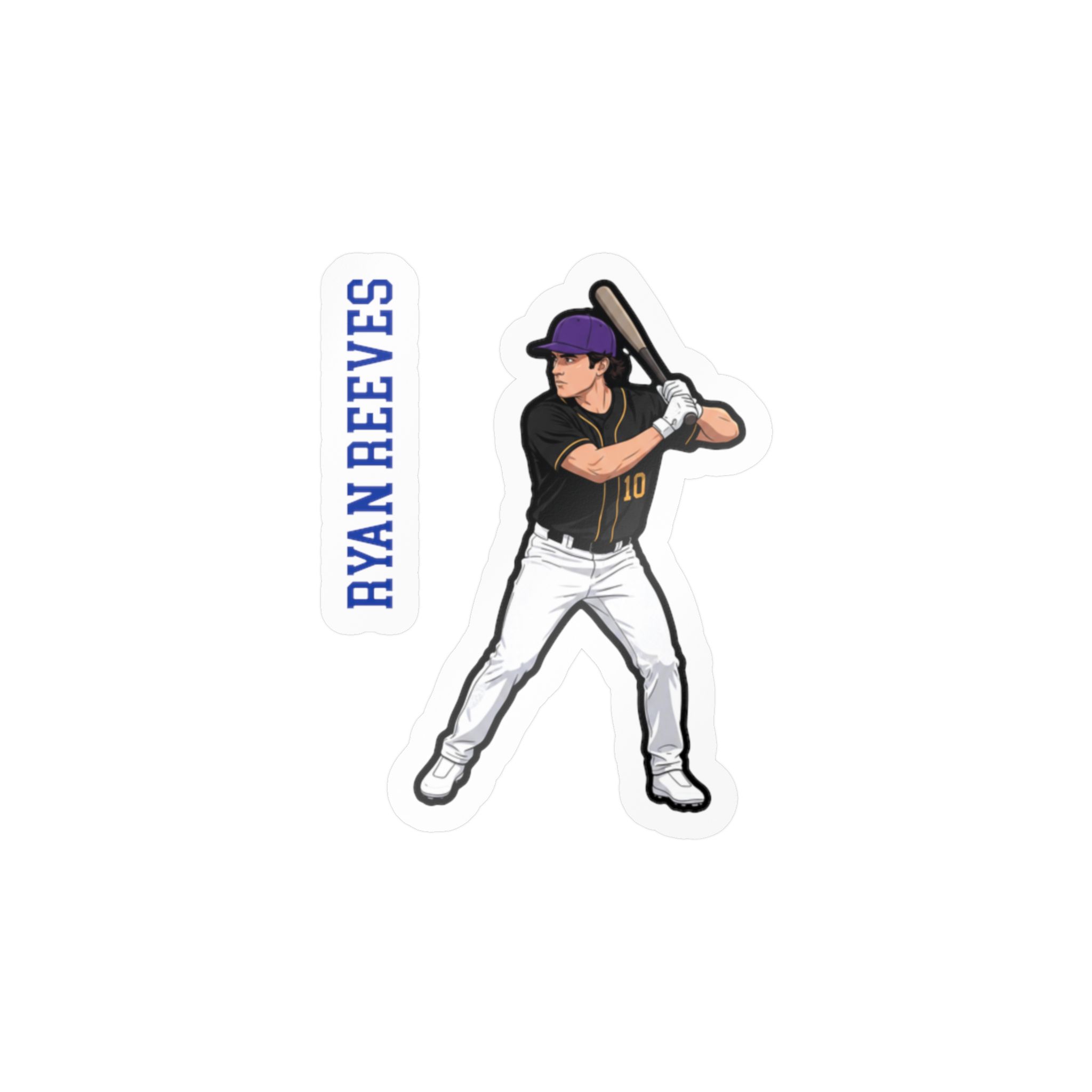 Vinyl Sticker — character_name_vertical in Classic