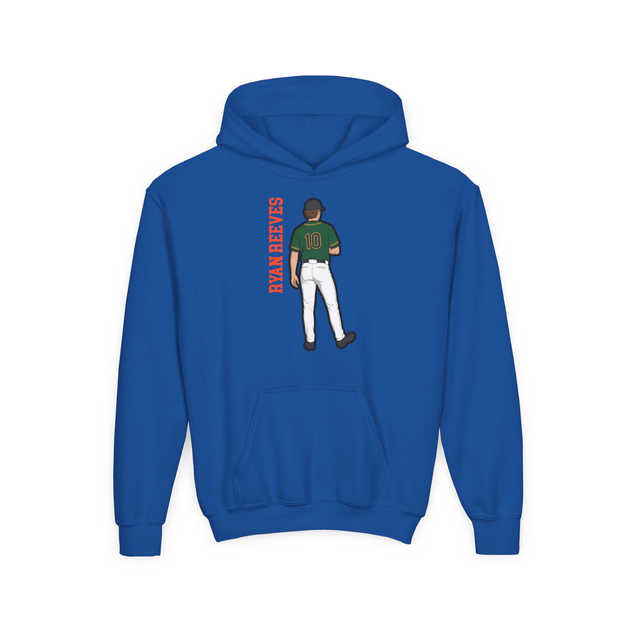 Youth Hoodie — character_name_vertical in Royal