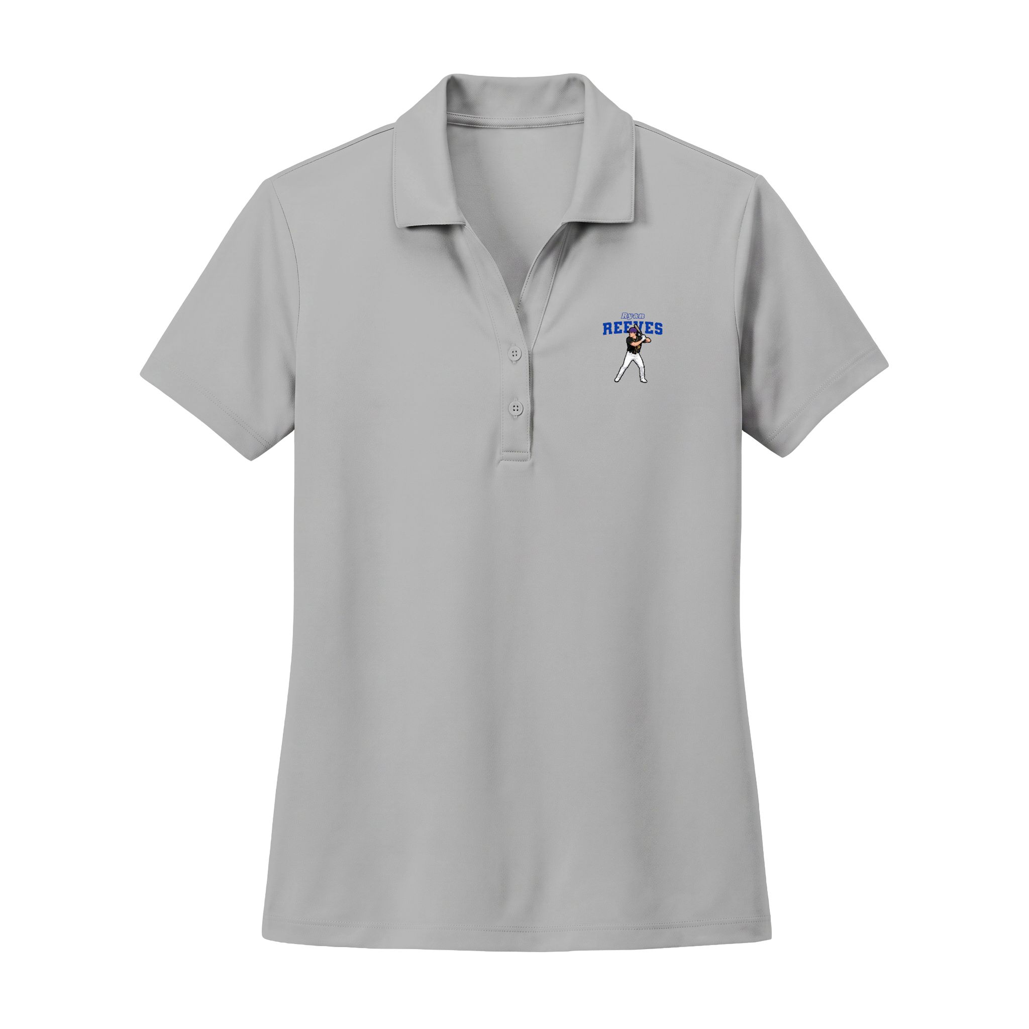 Women's Polo — character_name_arch in Silver