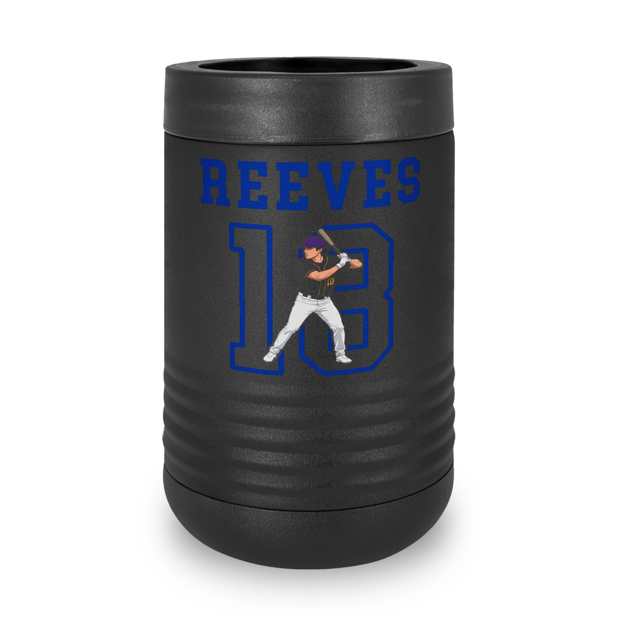 Stainless Can Cooler — character_shirsey in Black
