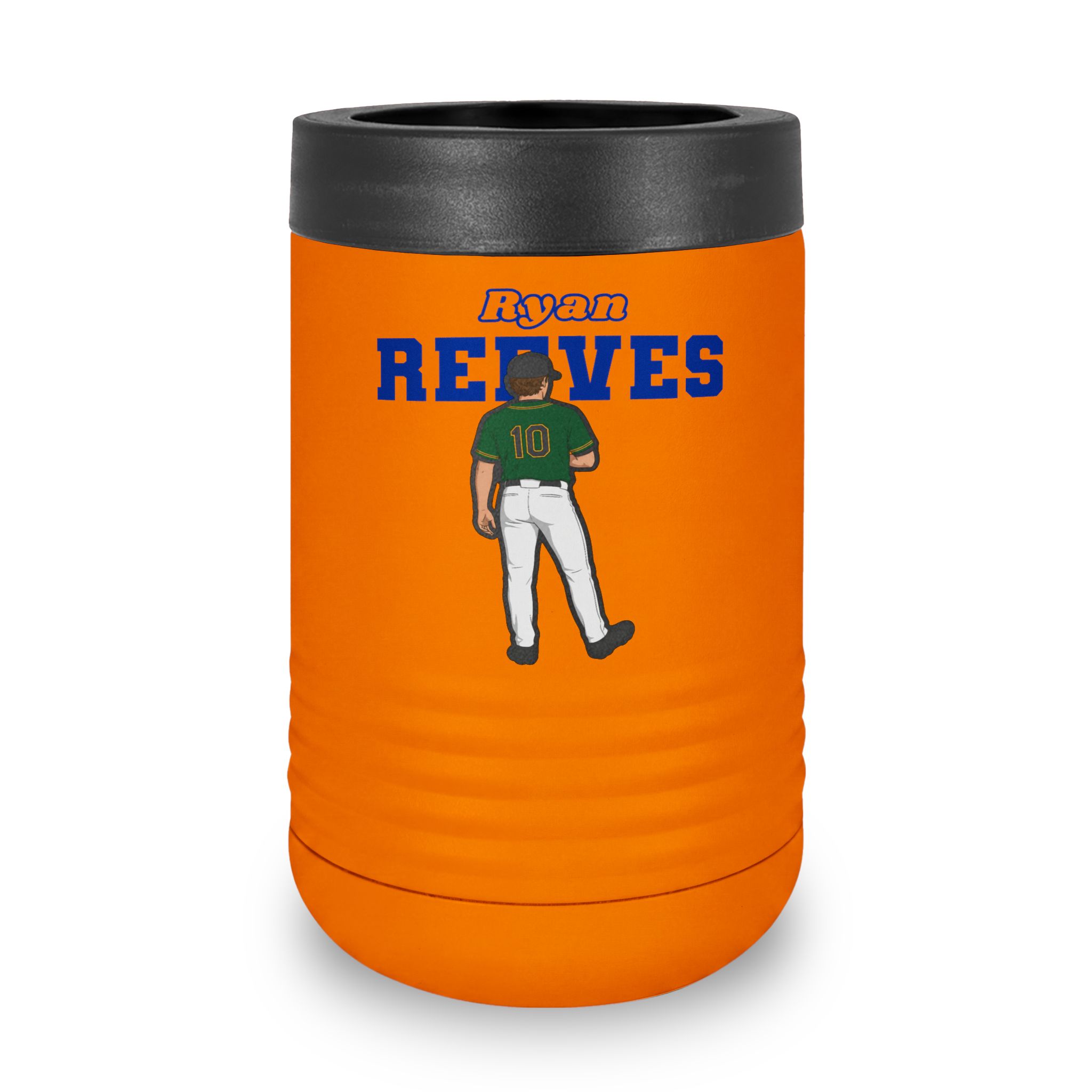 Stainless Can Cooler — character_name_arch in Orange