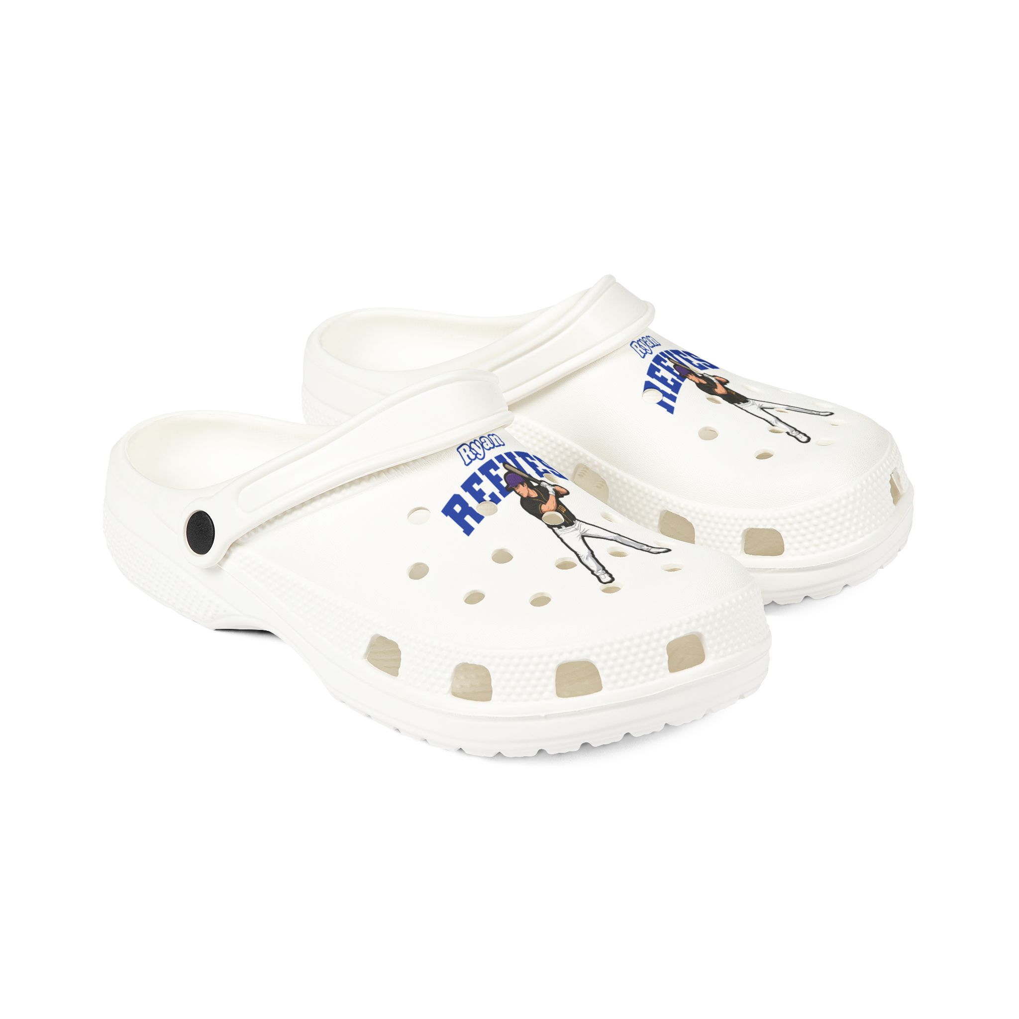 Rubber Clogs — character_name_arch in White