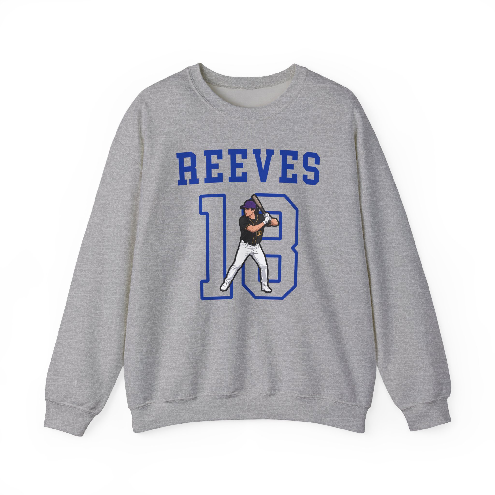 Crewneck Sweatshirt — character_shirsey in Grey