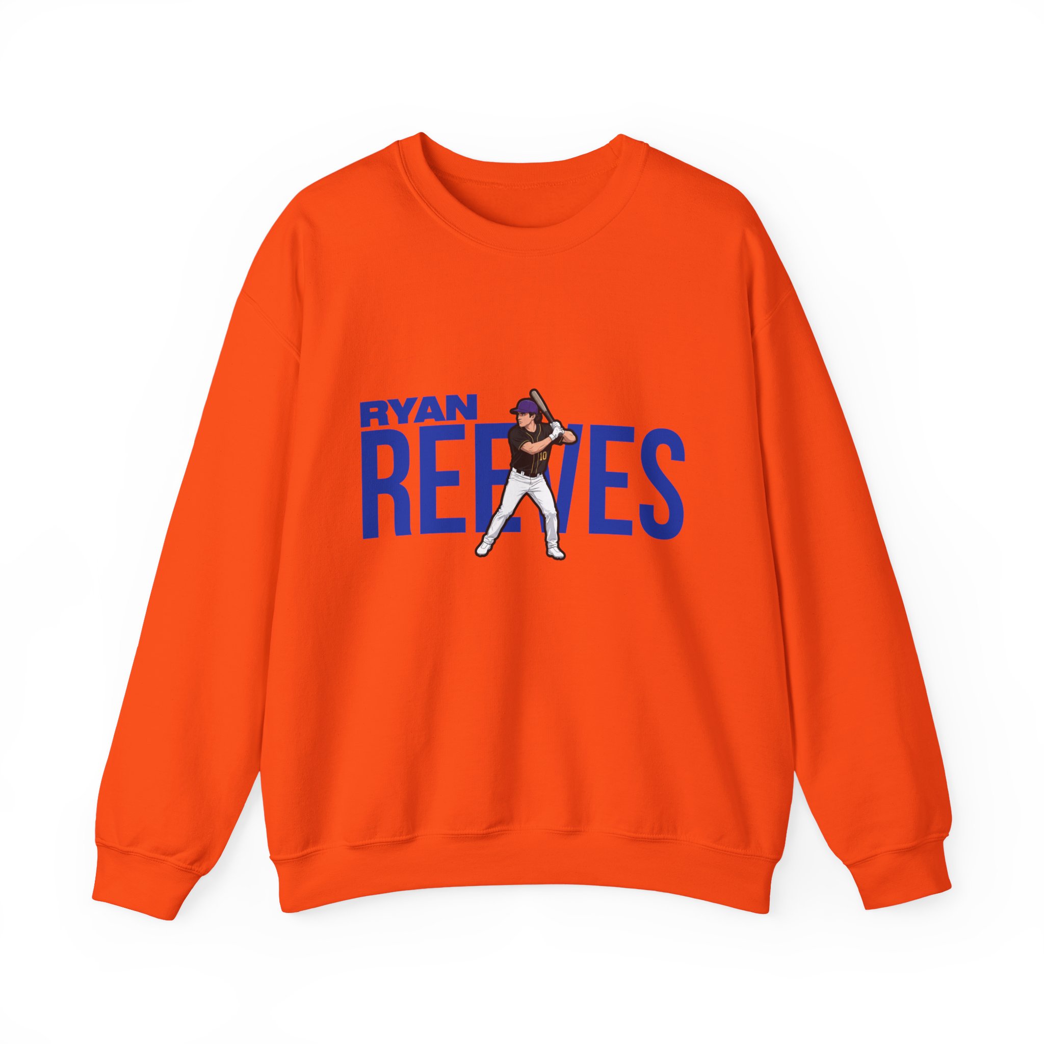 Crewneck Sweatshirt — character_player_name in Orange