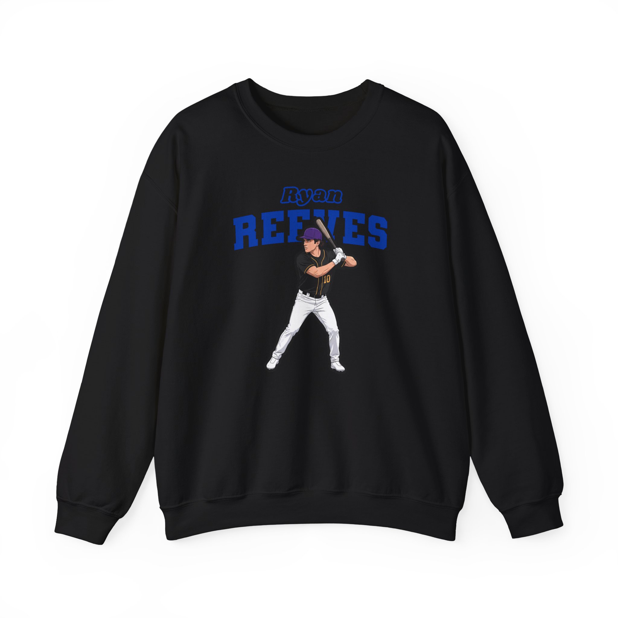 Crewneck Sweatshirt — character_name_arch in Black