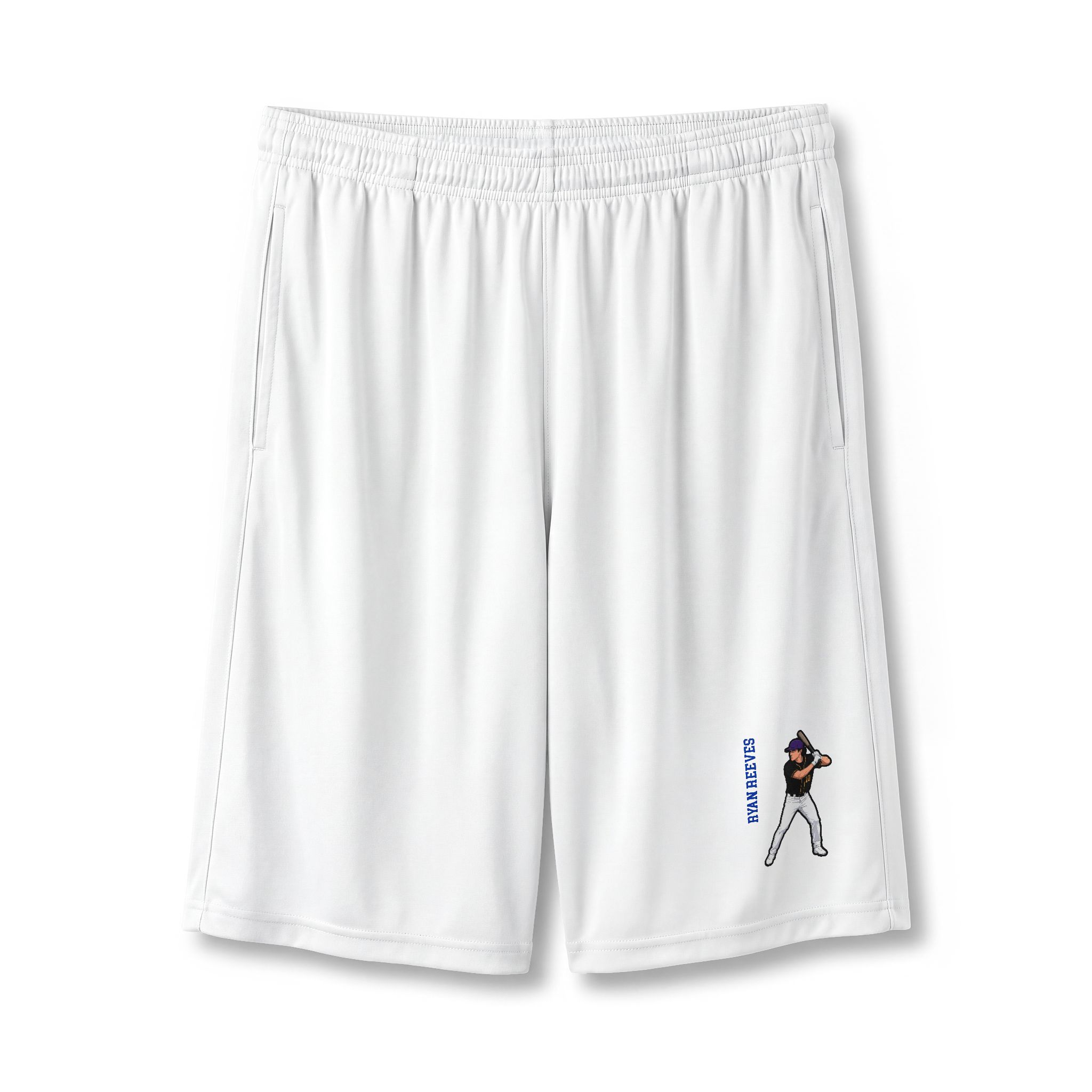 Shorts — character_name_vertical in White