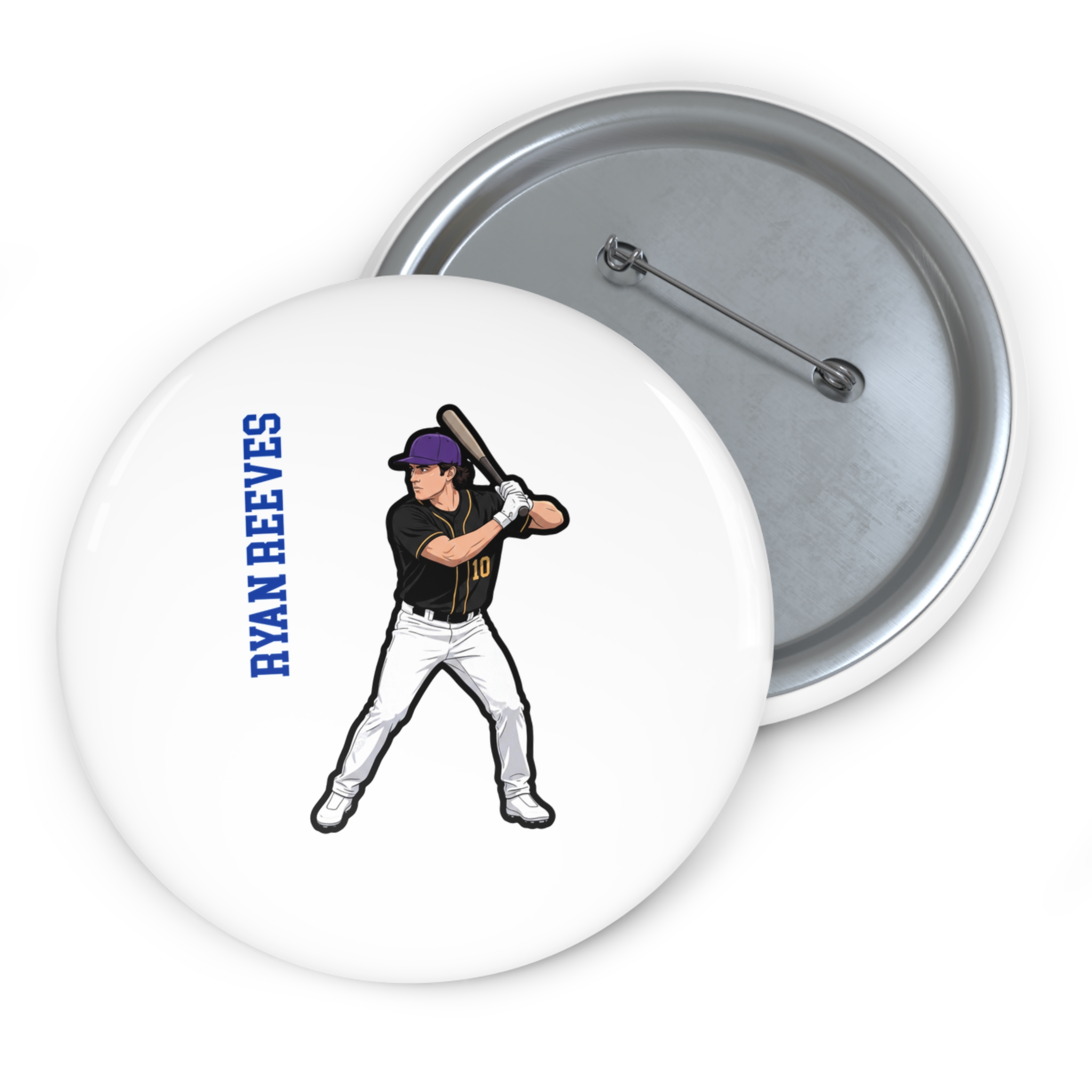 Game Day Pin — character_name_vertical in Classic