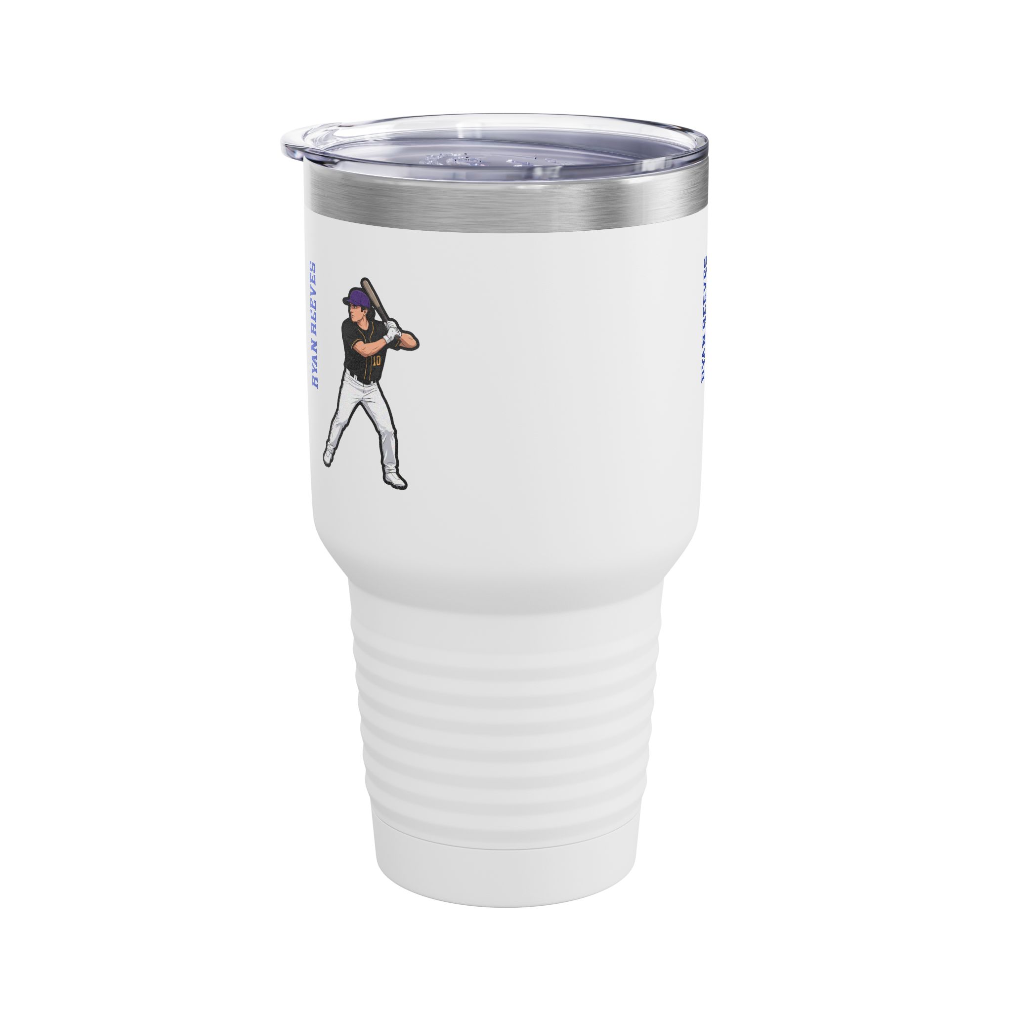 30oz Tumbler — character_name_vertical in White