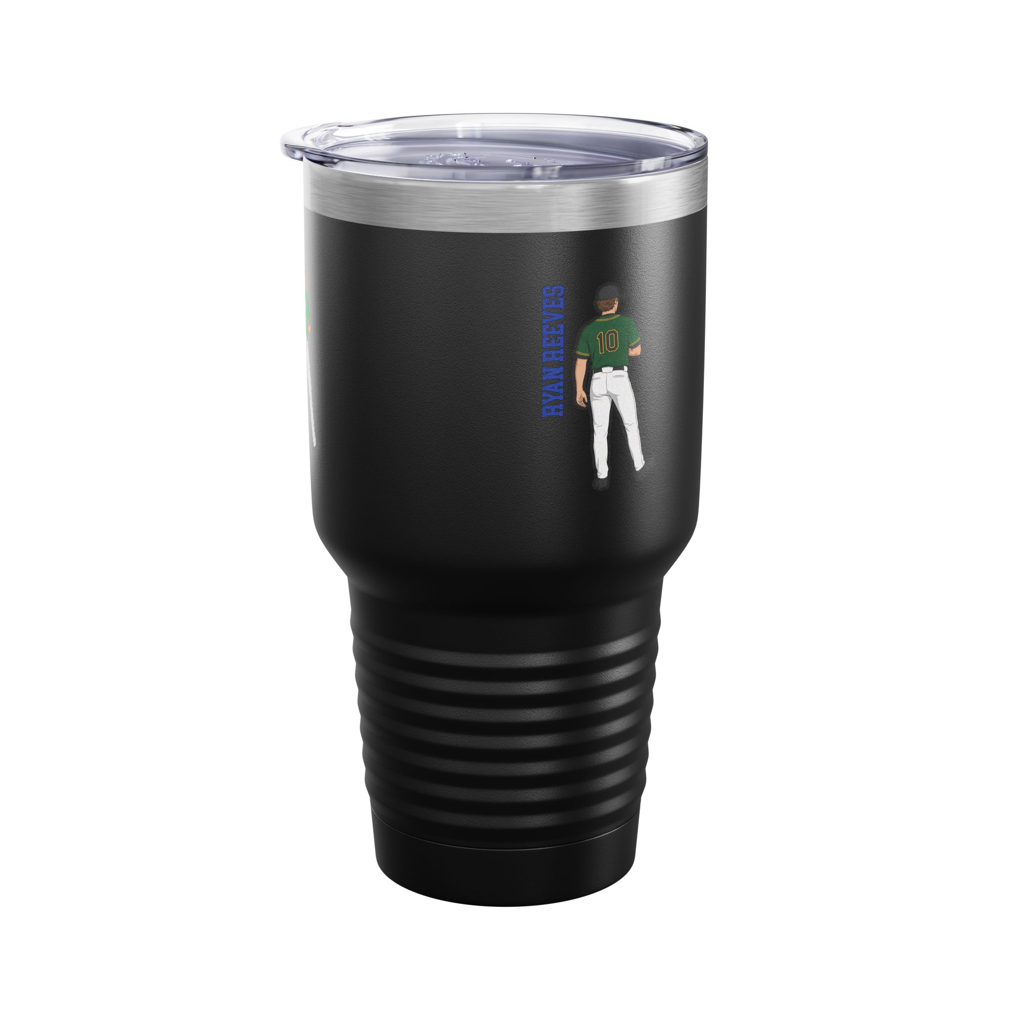 30oz Tumbler — character_name_vertical in Black